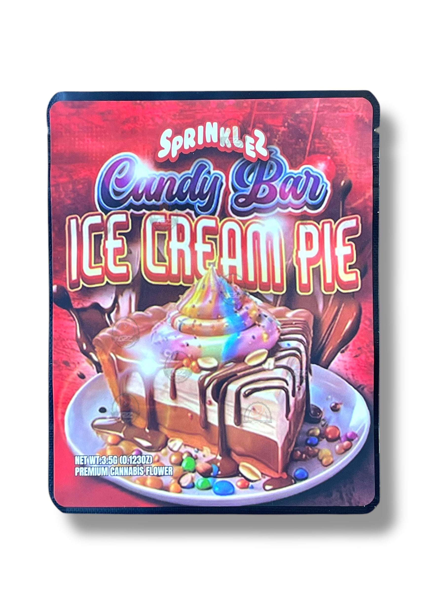 Sprinklez Candy Bar Ice Cream Pie Mylar Bags with Boxes 3.5g Box Packaging With stickers and label