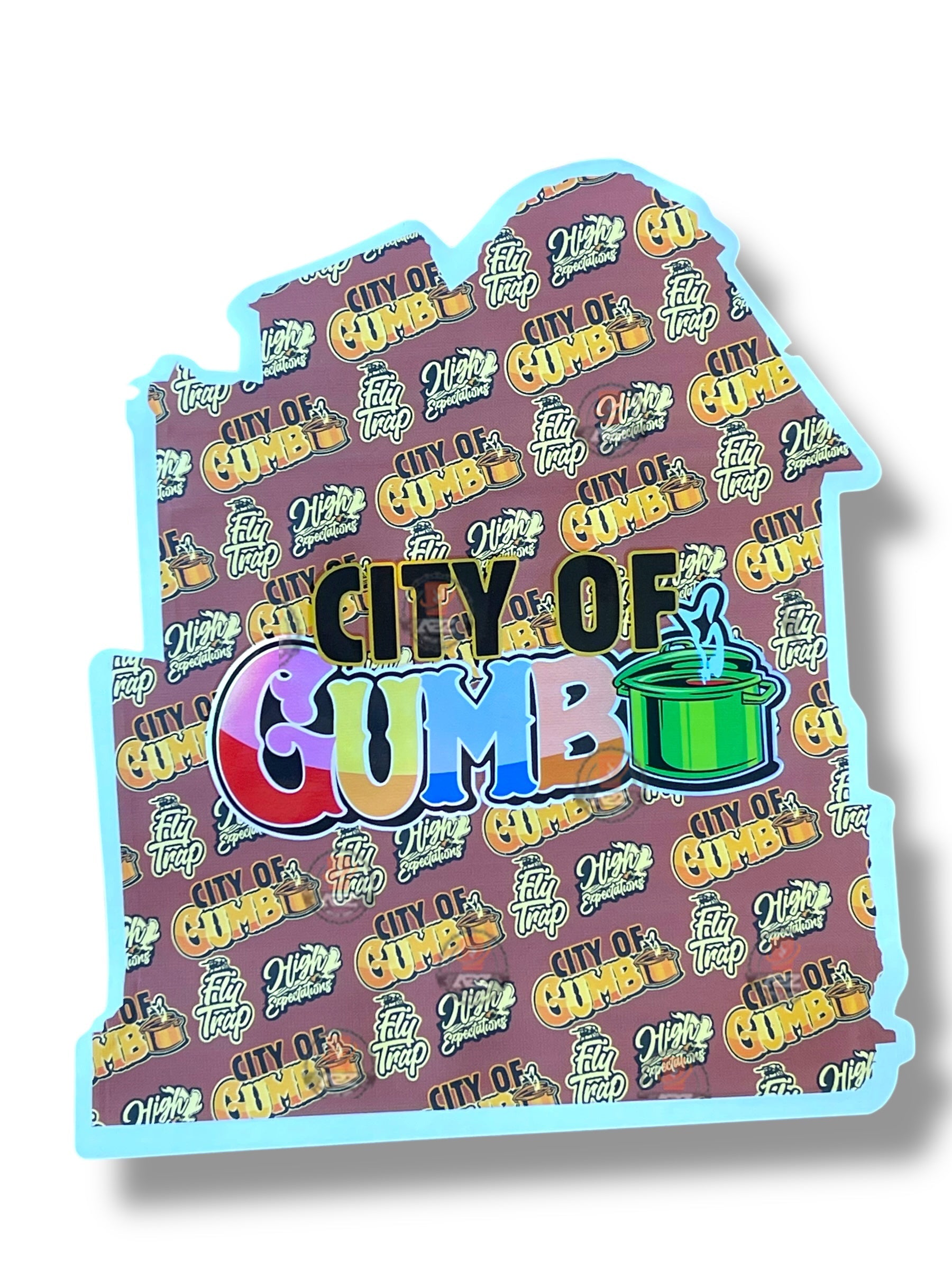 City Of Gumbo Mylar Bag 3.5g shape bag