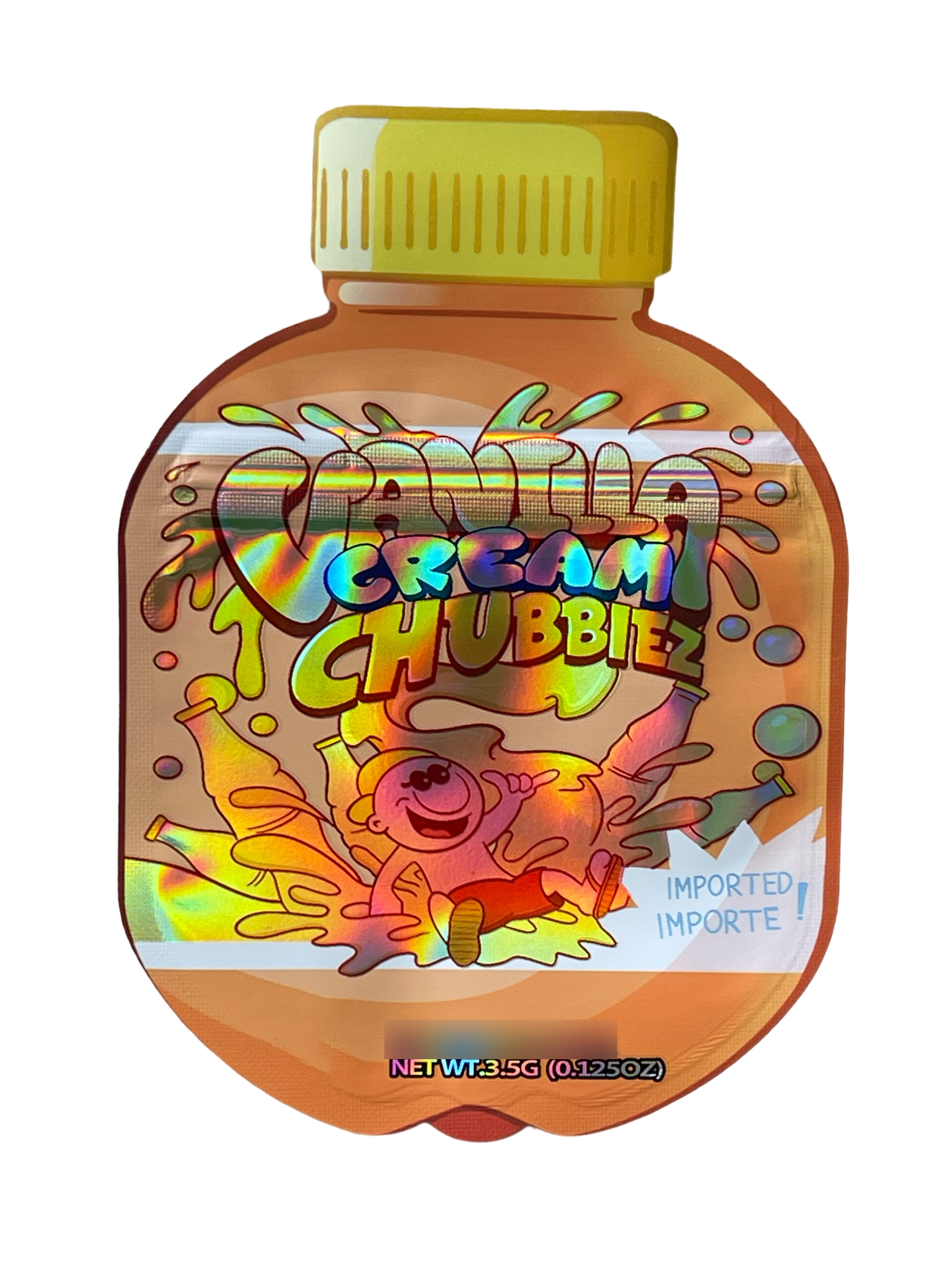 Vanilla Cream Chubbiez Cut Out Mylar Bags 3.5g Die cut