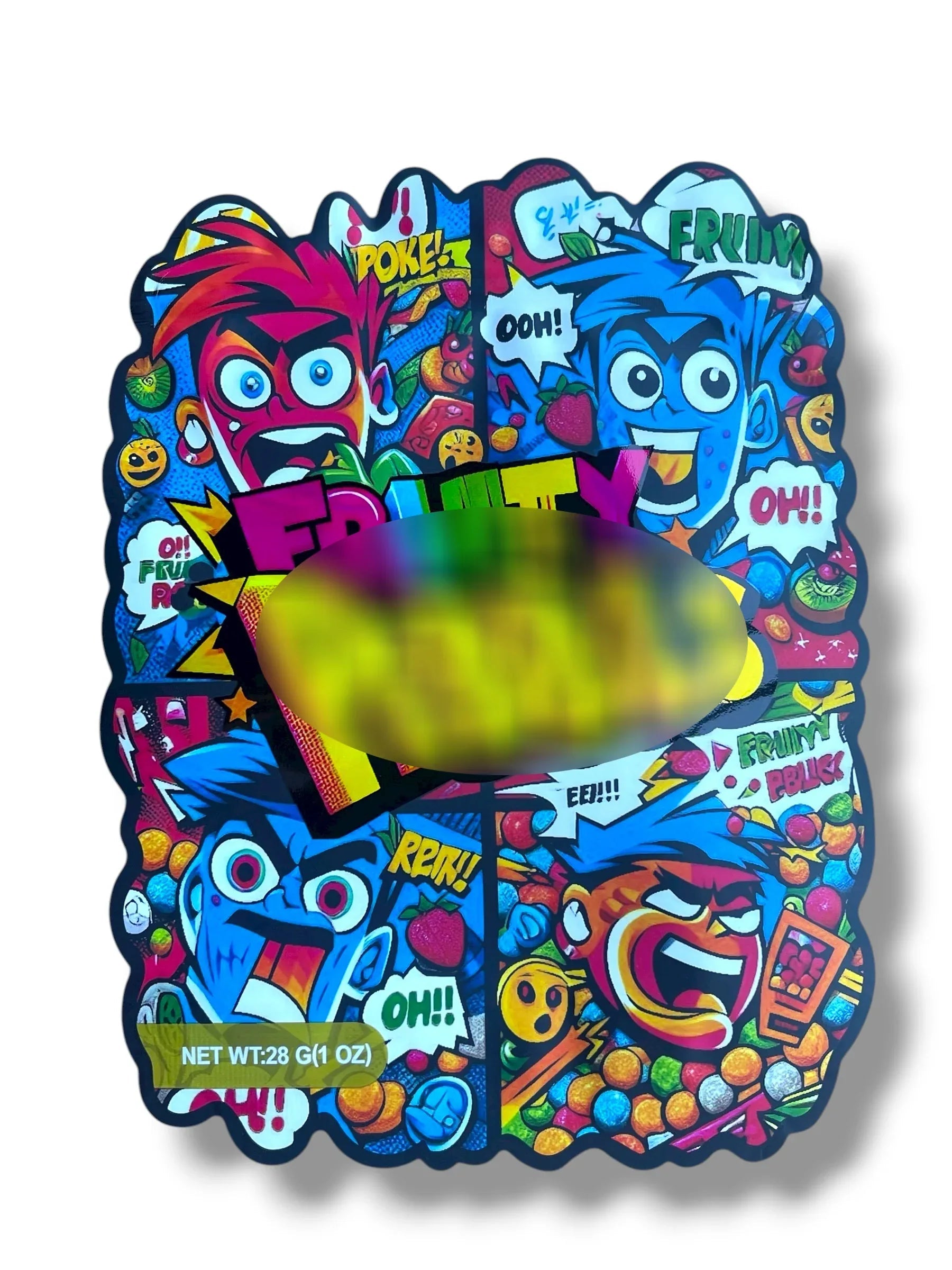 Cereal Bag 1 OZ 28G Mylar empty Mylar bag 1 ounce (50 Count) - Black Unicorn Hub