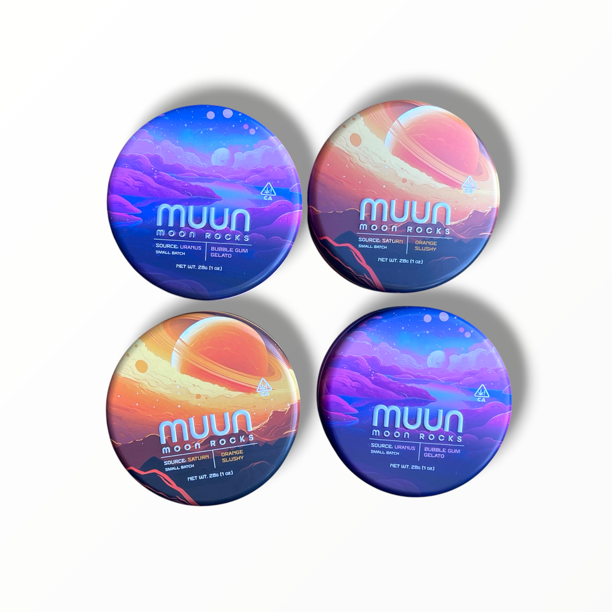 Muun Moon Rocks Min Strain Variety Pack 4 Muun Capsules - 16 Moon Rock Pods - Packaging Only