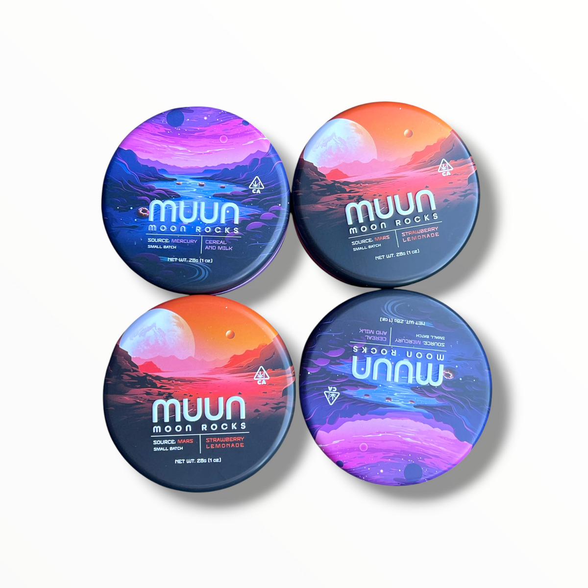 Muun Moon Rocks Min Strain Variety Pack 4 Muun Capsules - 16 Moon Rock Pods - Packaging Only