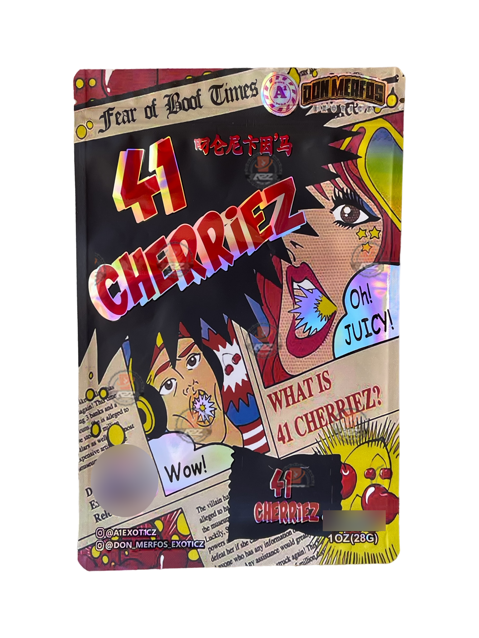 Don Merfos 41 Cherries 1 OZ 28G Mylar bag (50 Count)