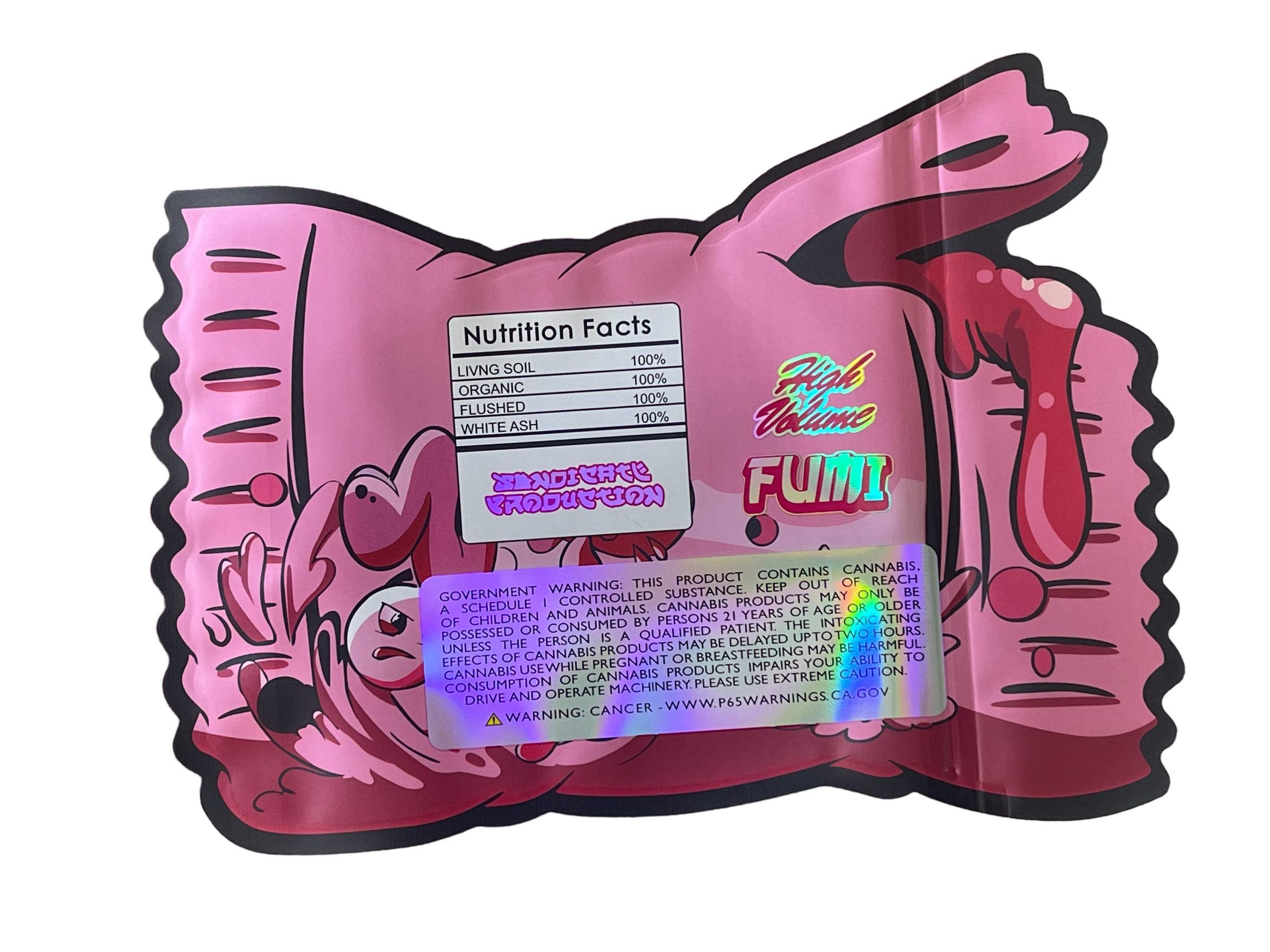 Chicle Mylar Bag 1 OZ 28G (50 Count) Fumi High Volume