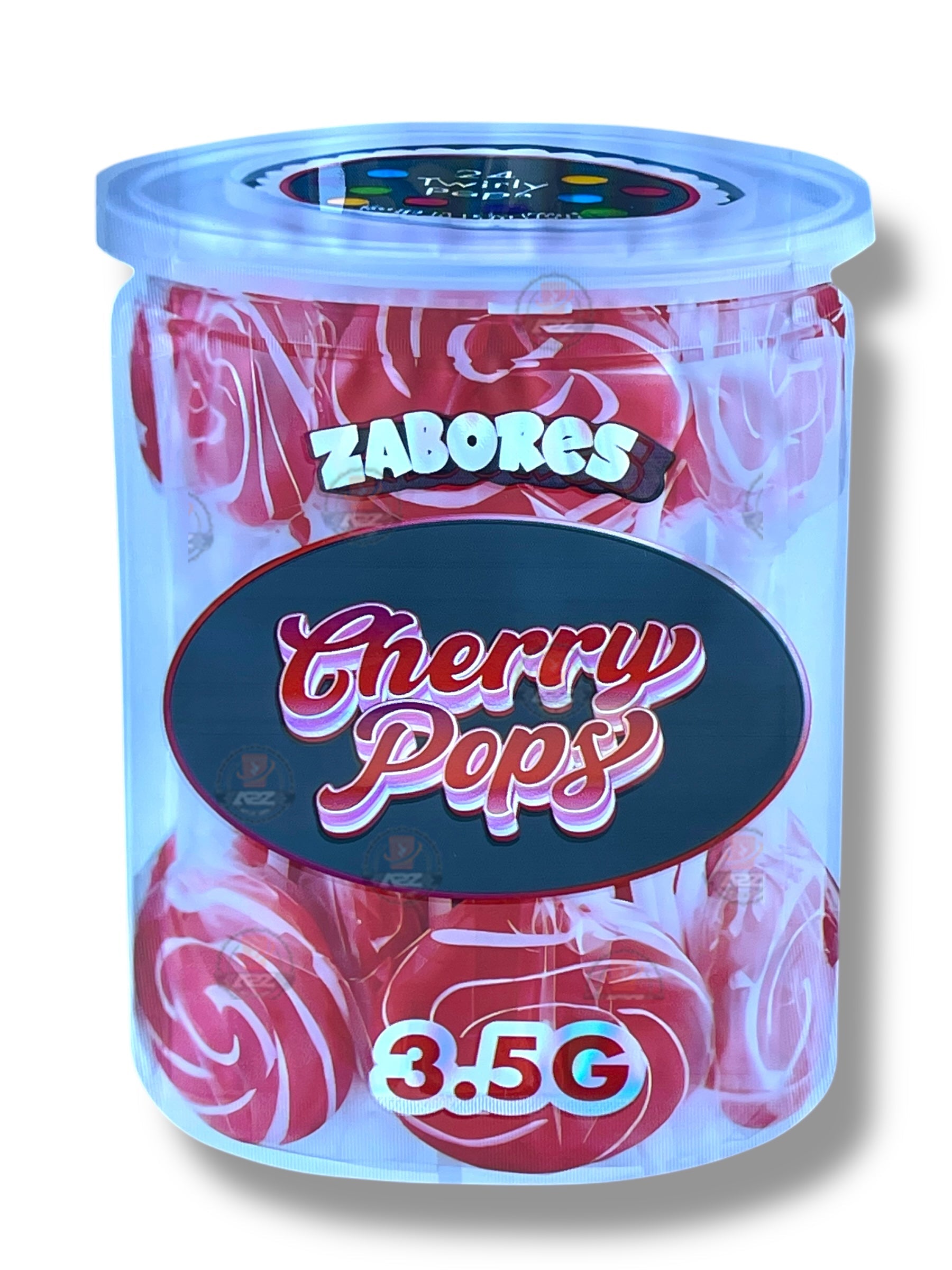 Zabores Cherry Pops Mylar Bag 3.5g shape bag
