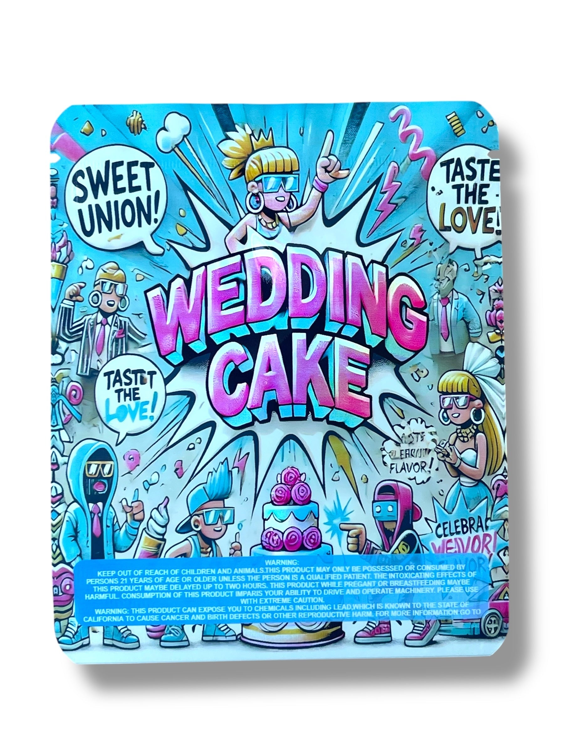 Wedding Cake 3.5g Mylar Bag- Packaging Only