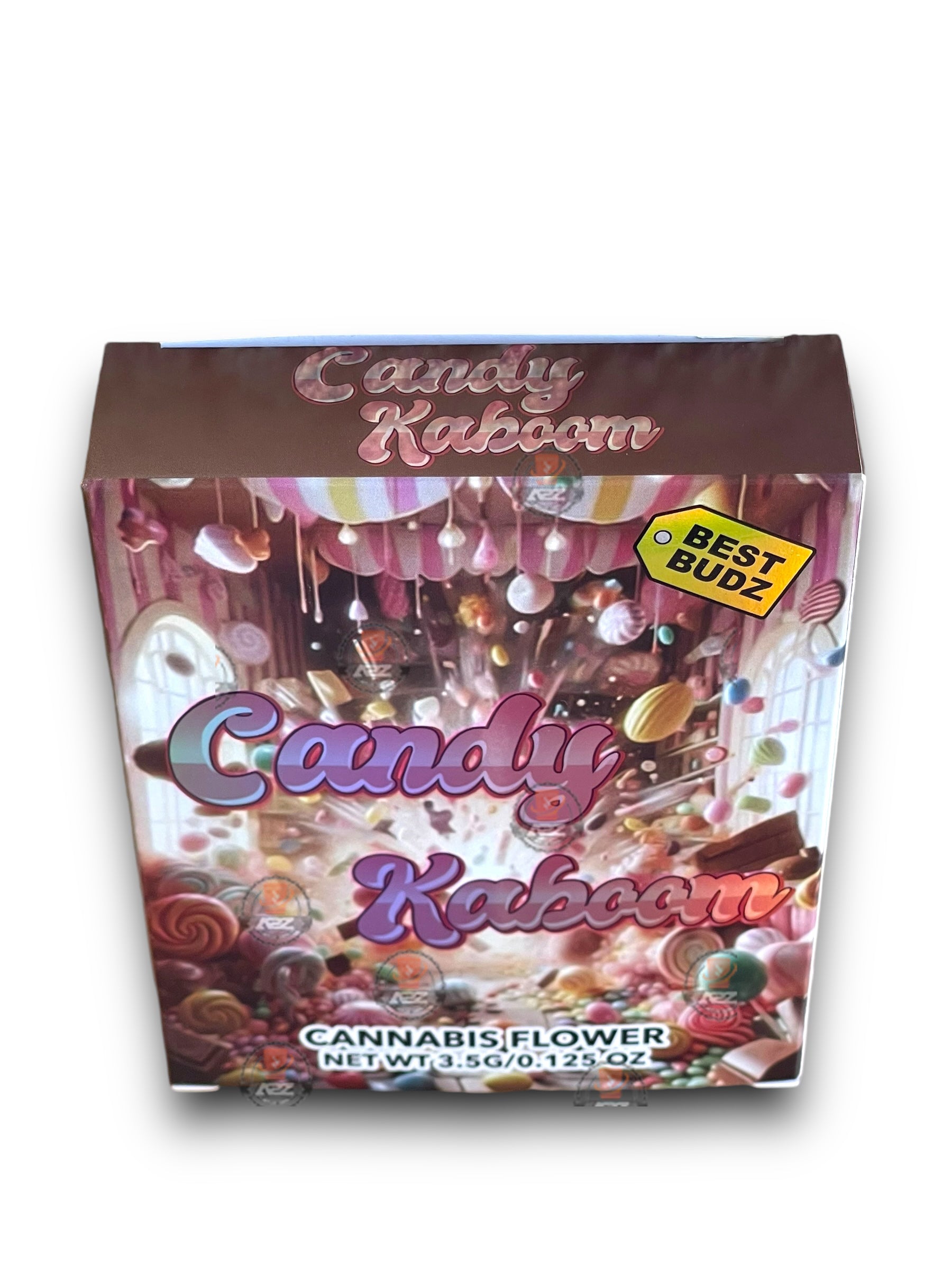 Best Budz Candy Kaboom Mylar Bags with Boxes 3.5g Box Packaging Holographic