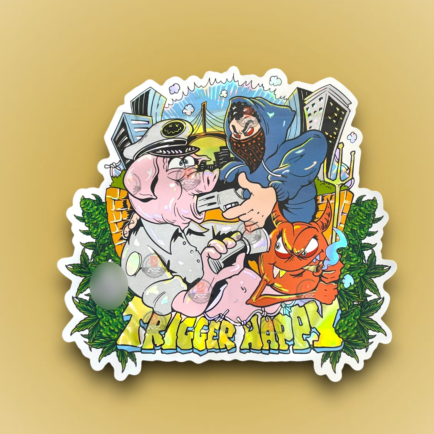 Trigger Happy 3.5G Mylar Bags - Zigzotic Packaging Only