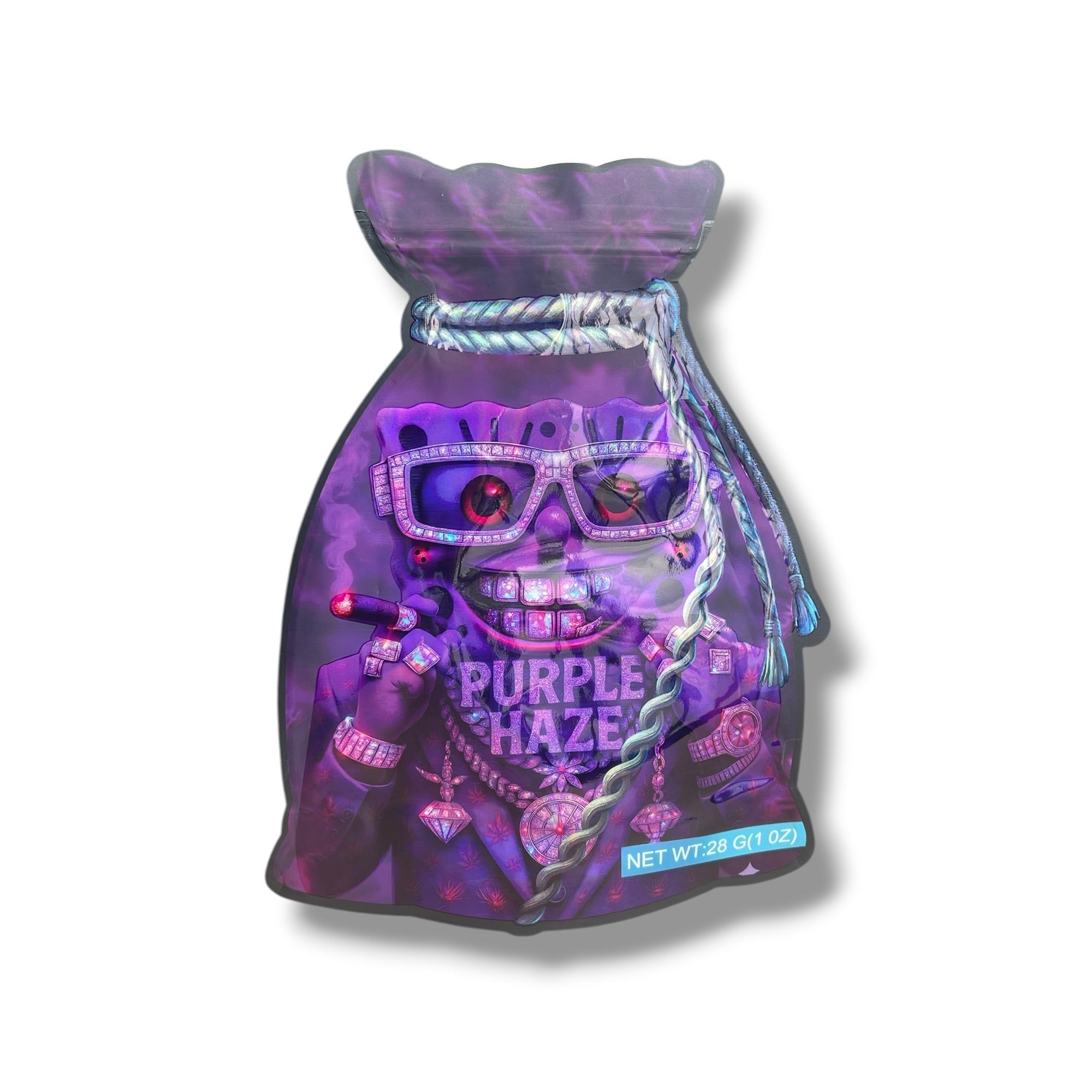 Purple Haze 1 OZ 28G empty Mylar bag 1 ounce (50 Count)