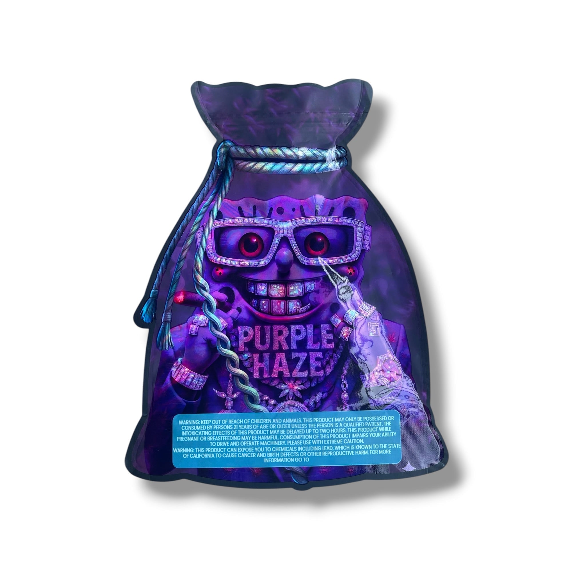 Purple Haze 1 OZ 28G empty Mylar bag 1 ounce (50 Count)