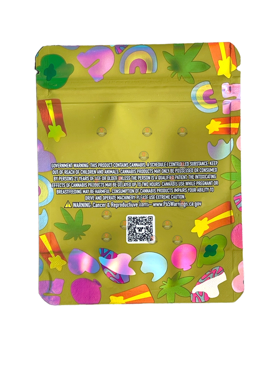 Magical Bonbones Cut Out Mylar Bags 3.5g Die Cut Holographic 30 Flamez Limited Edition