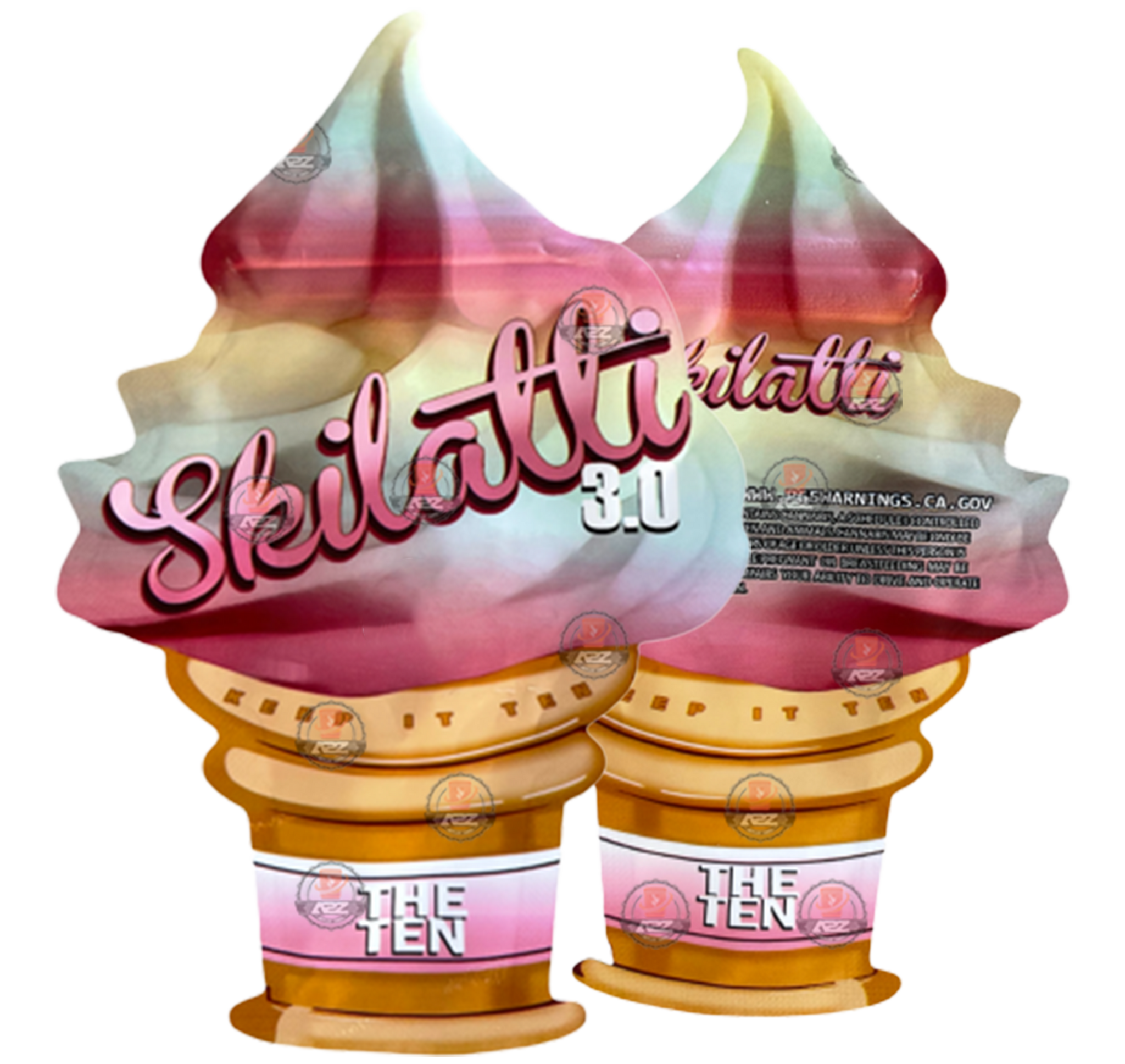 Skilatti 3.0 cut out Mylar bag  3.5g  Packaging Only