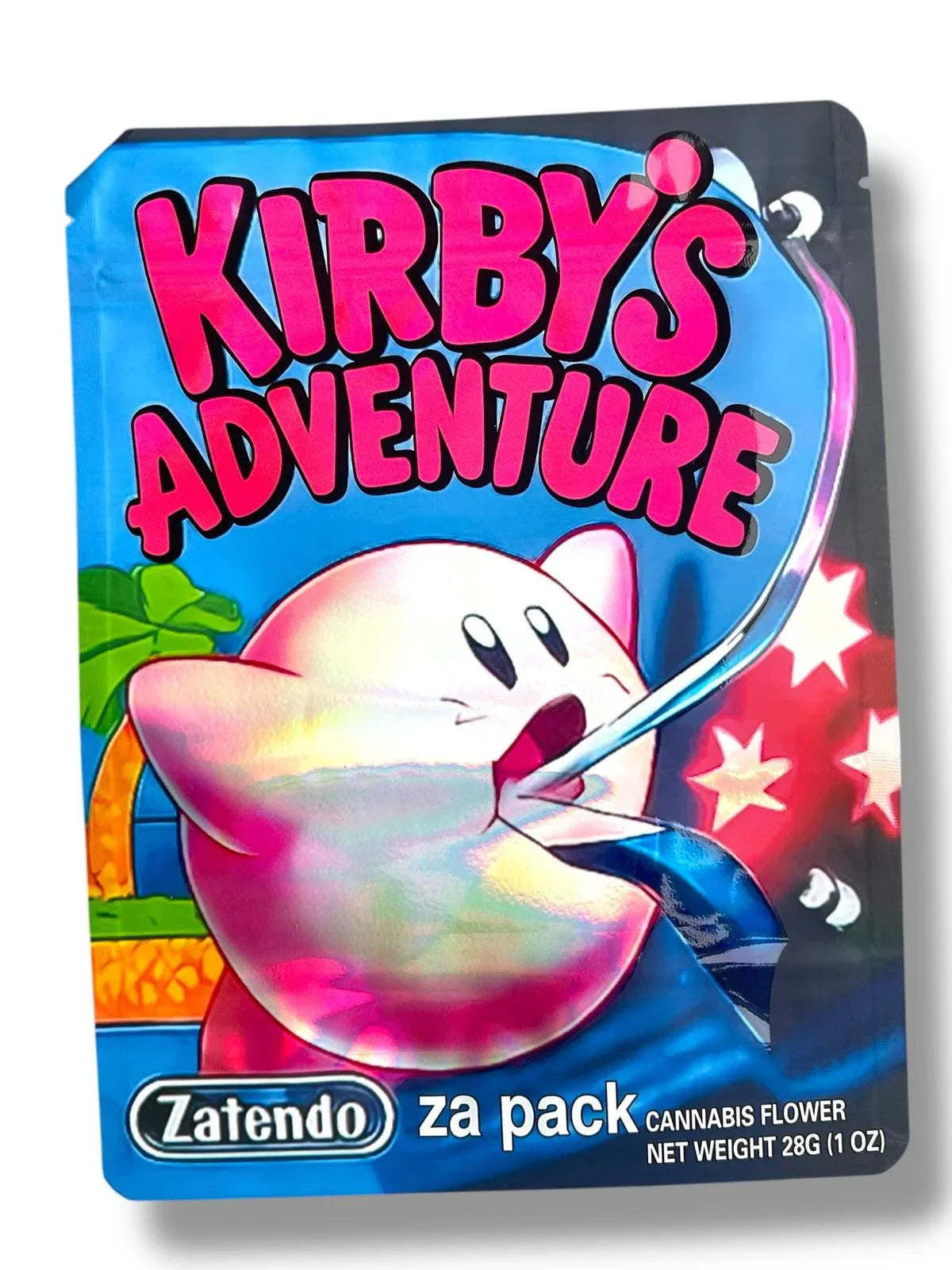 Kirby's Adventure 1 OZ 28G empty Mylar bag 1-ounce (50 Count) Zatendo Za Pack - Black Unicorn Hub