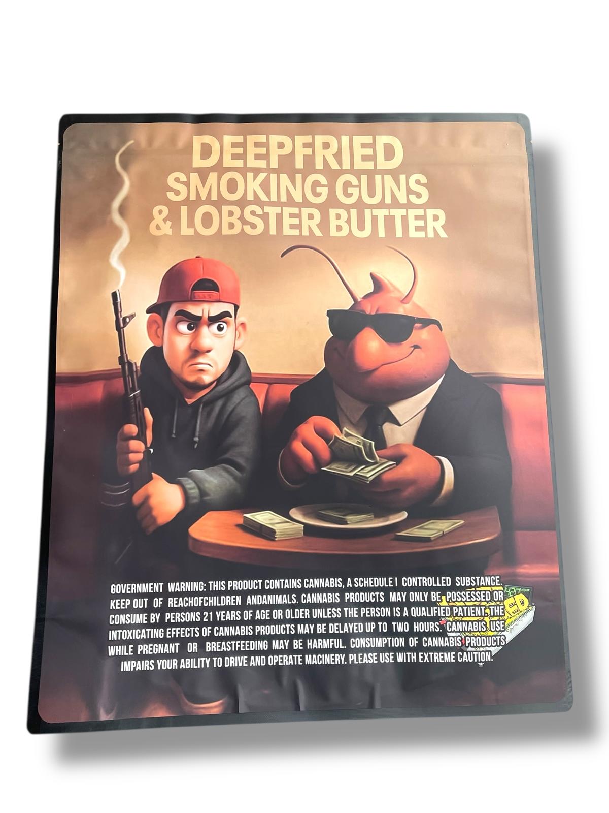 Deep Fried Smoking Guns & Lobster Butter 1 LBS - 16OZ (454g) Sticker Bags