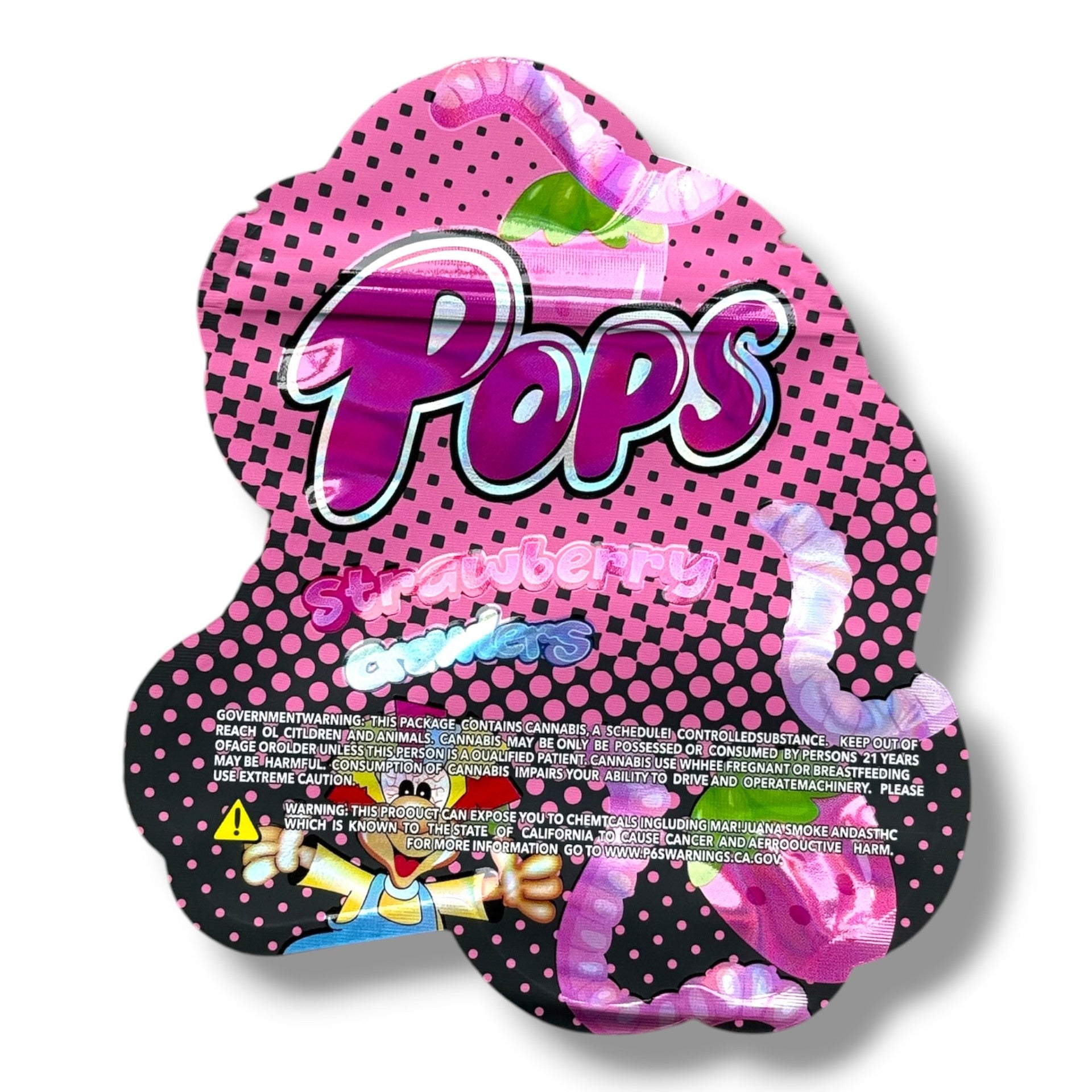 Pops Strawberry Crawlers 3.5g shape bags