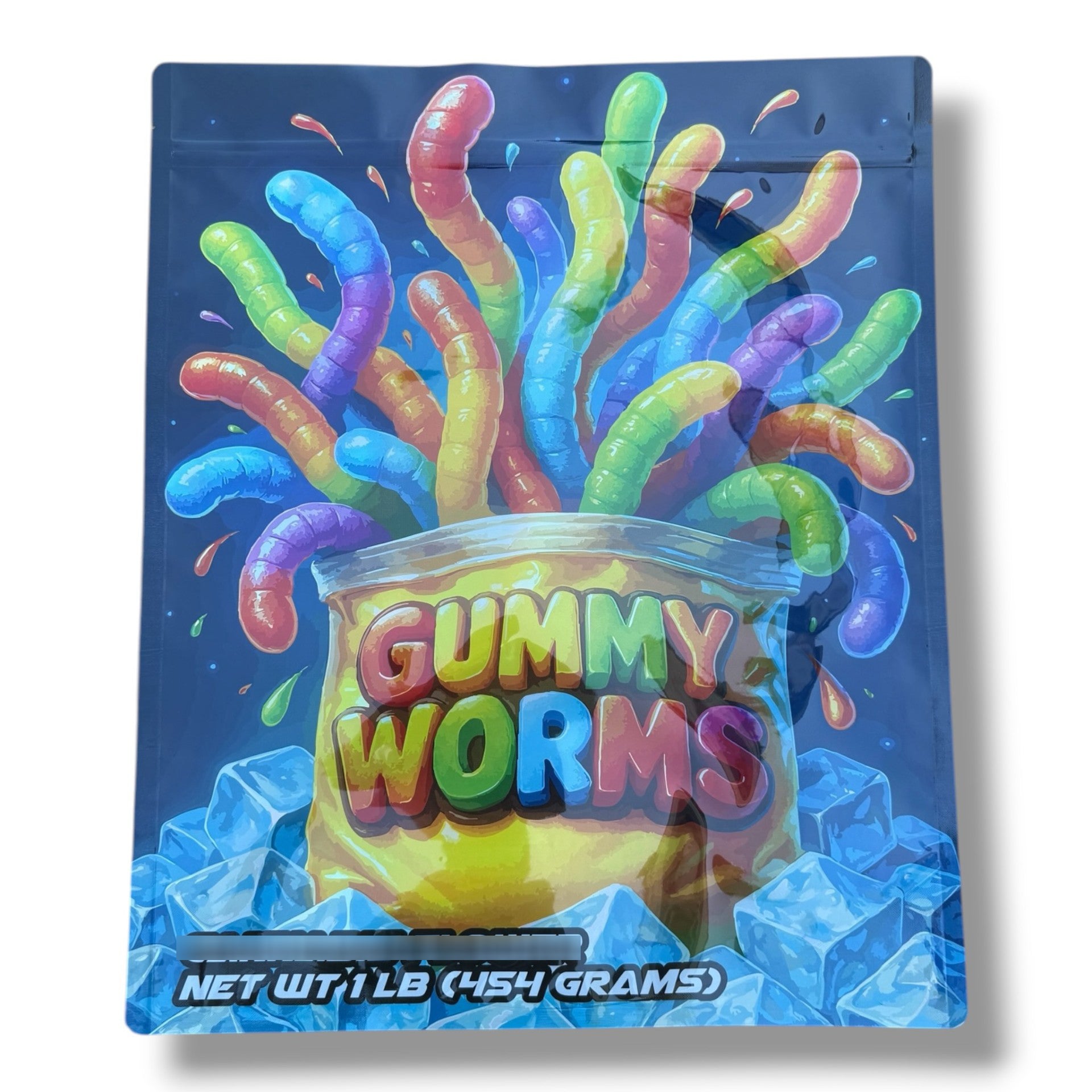 Gummy Worms Pound Bag (Large) 1LBS - 16OZ (454g) Packaging only