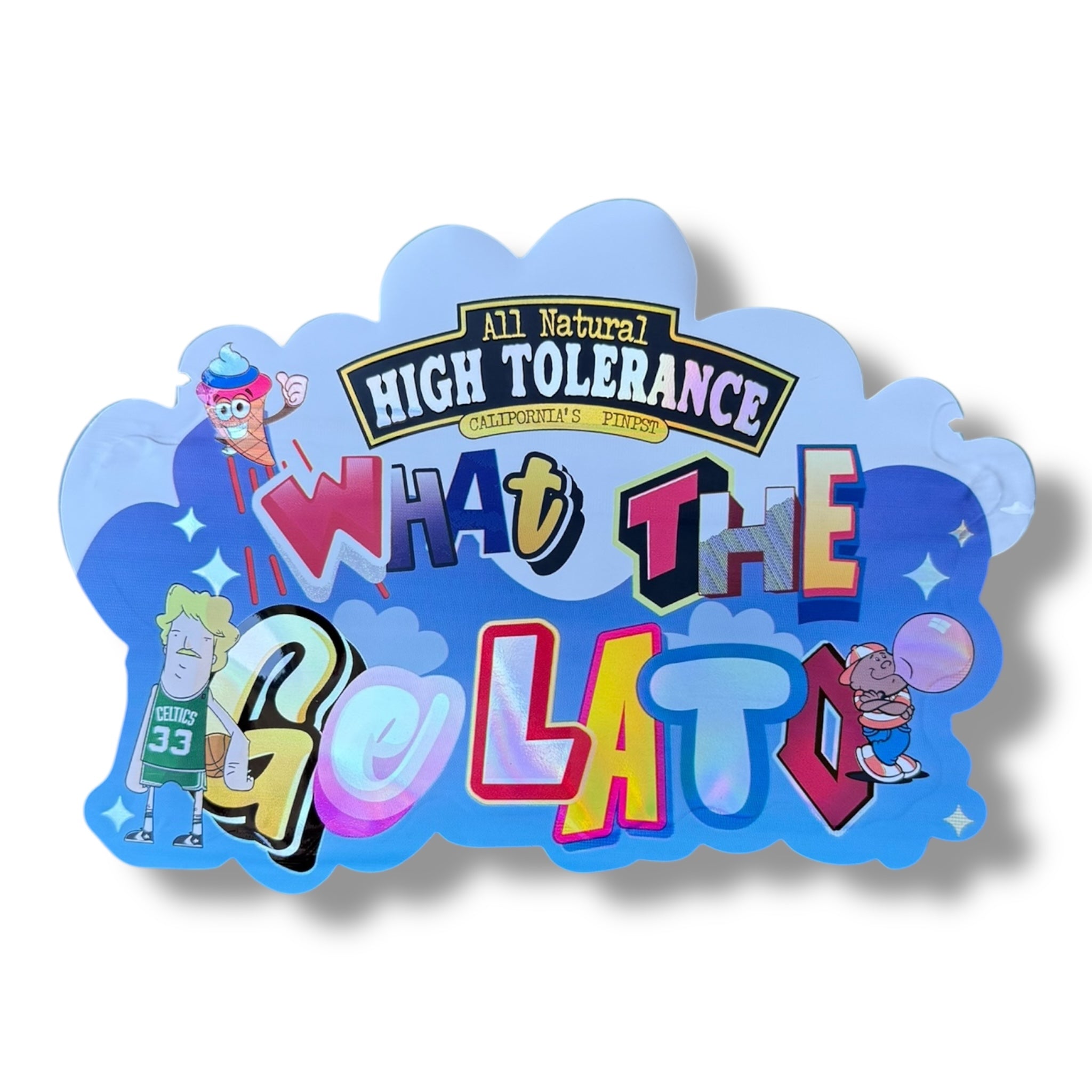 High Tolerance What the Gelato Mylar Bag 3.5g shape bag