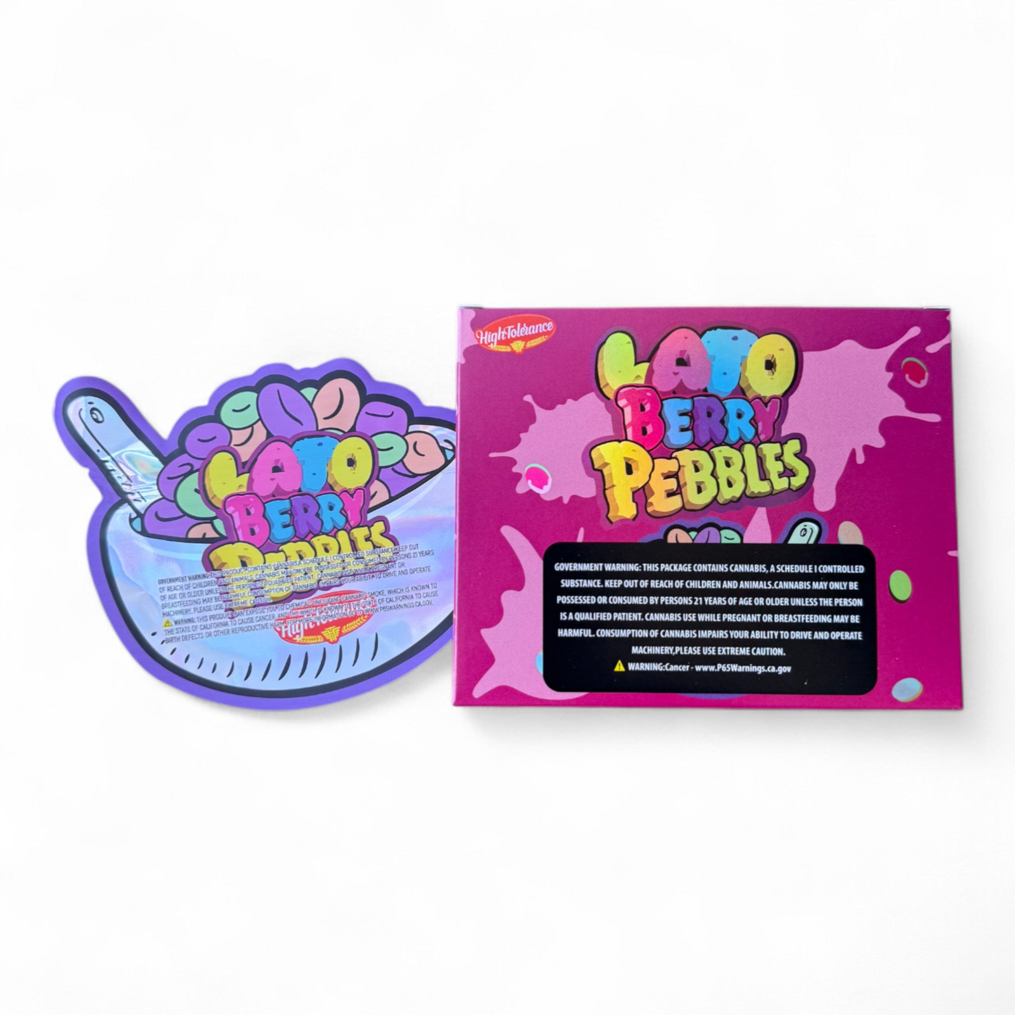 Lato Berry Mylar Bags with Boxes 3.5g Box Packaging Kandy Depo