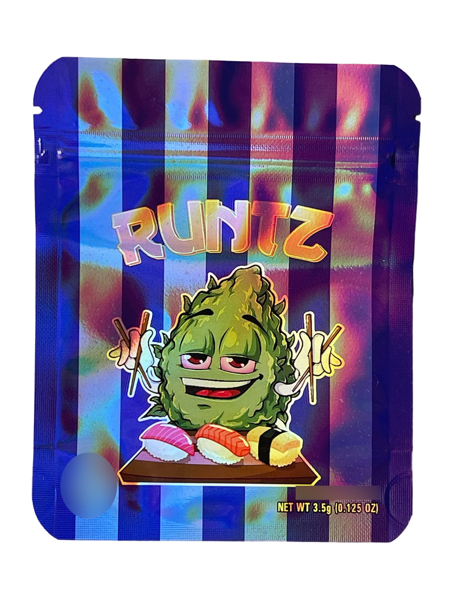 Sushi 3.5g Mylar Bag Holographic