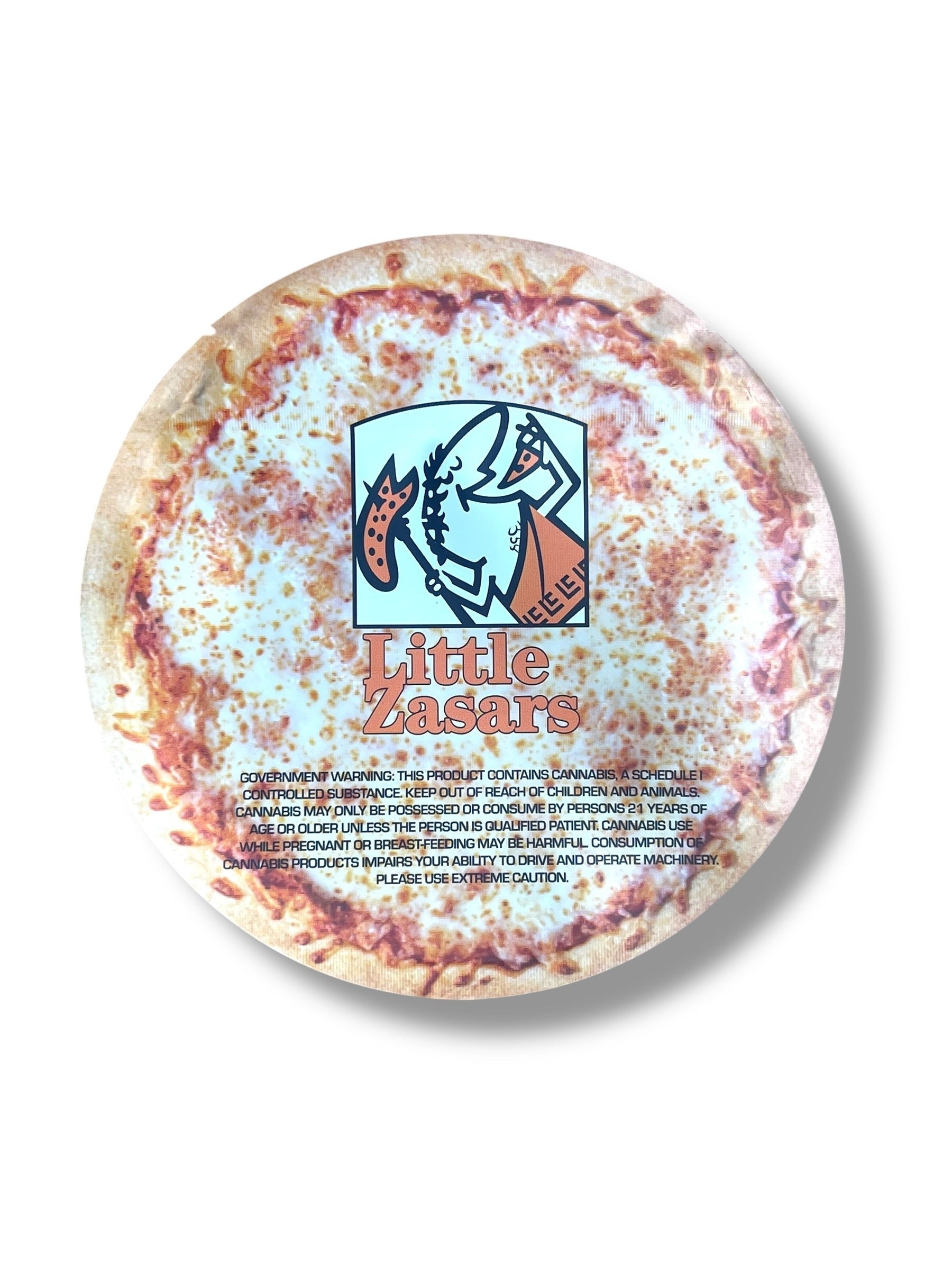 Little Zasars Mylar Bag 3.5g shape Pizza bag