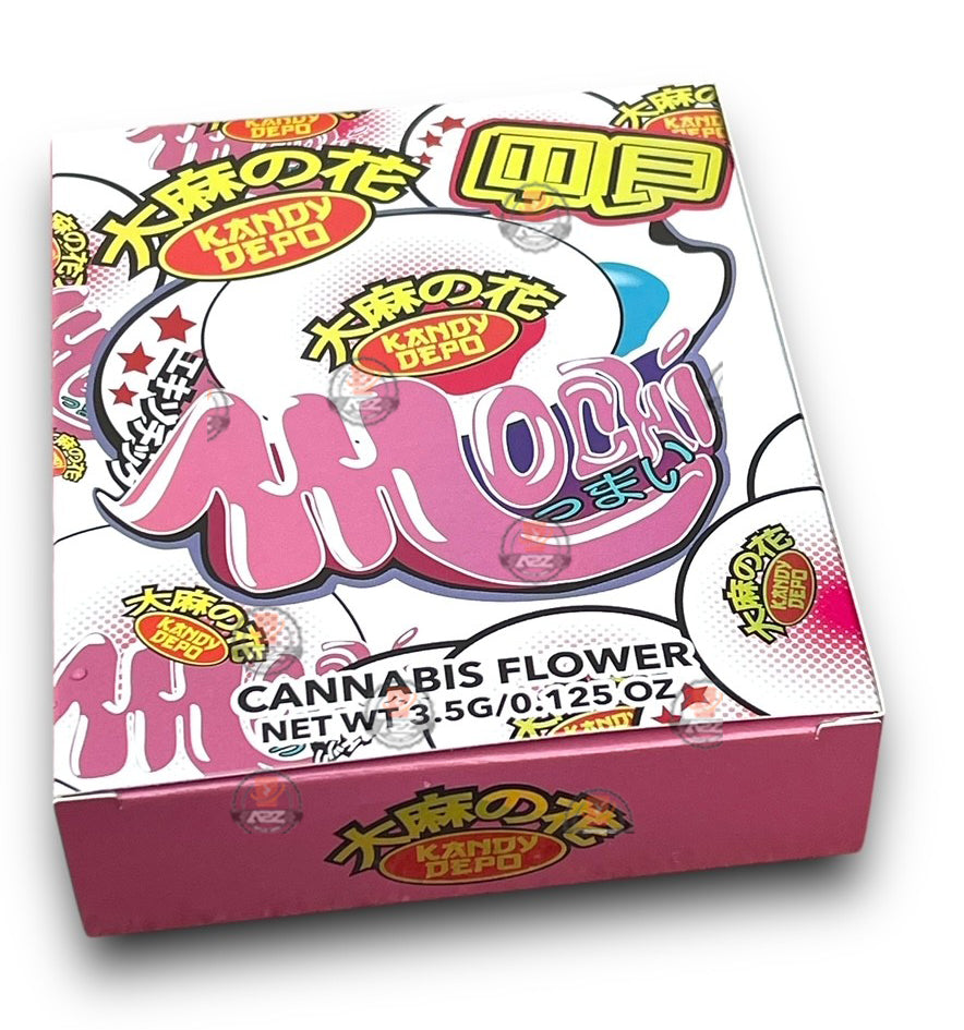 Kandy Depo Mochi Mylar Bags with Boxes 3.5g Box Packaging Holographic