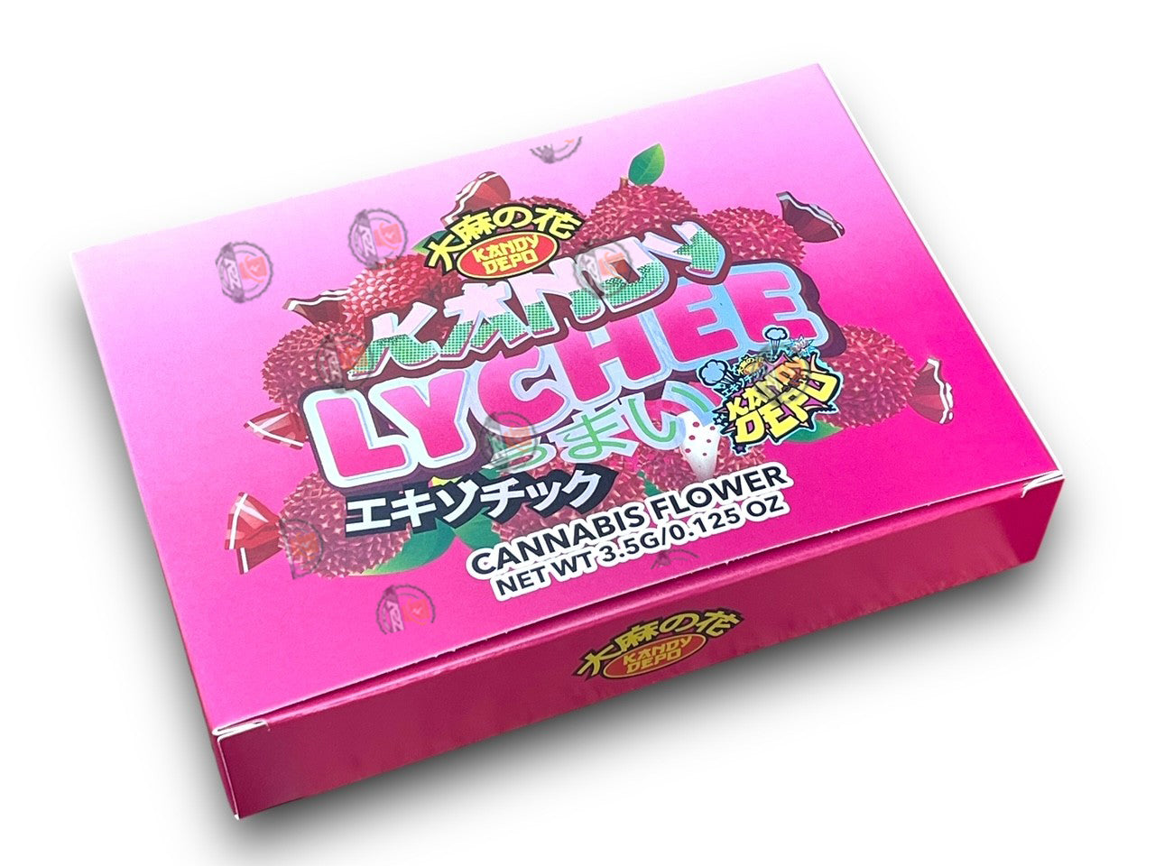 Kandy Depo Kandy Lychee Mylar Bags with Boxes 3.5g Box Packaging Holographic