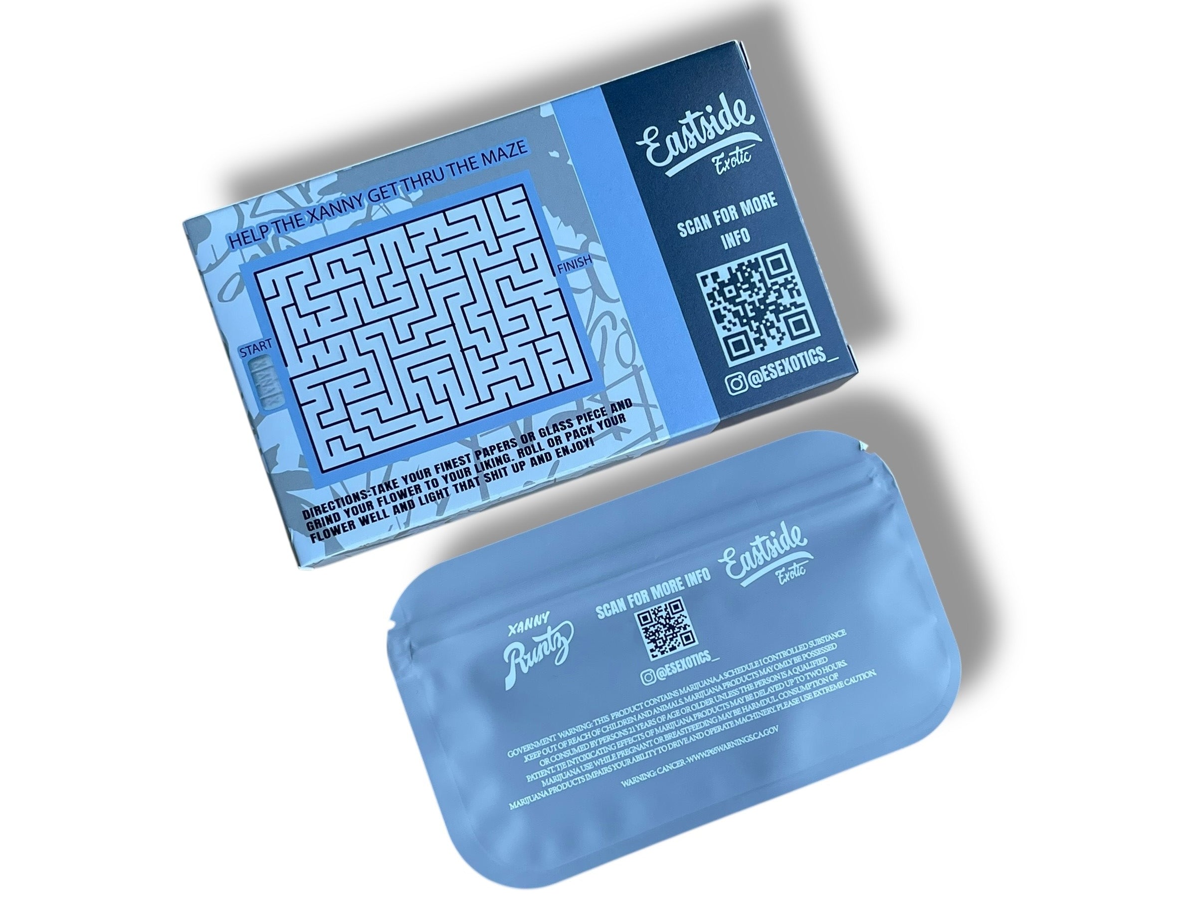 Runtz Mylar Bags with Boxes 3.5g Box Packaging Eastside Xanax