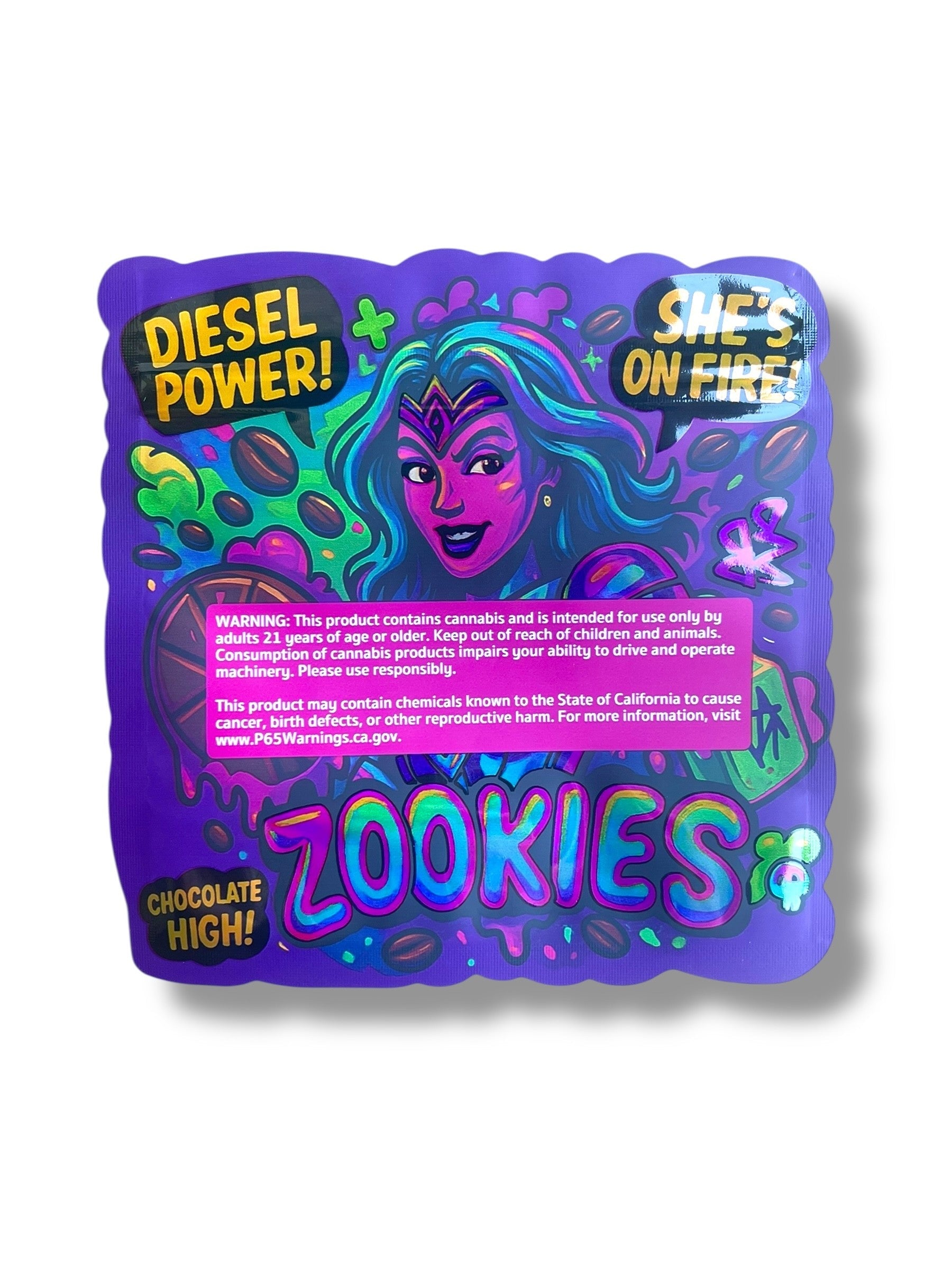 Zookies Mylar Bag 3.5g shape bag