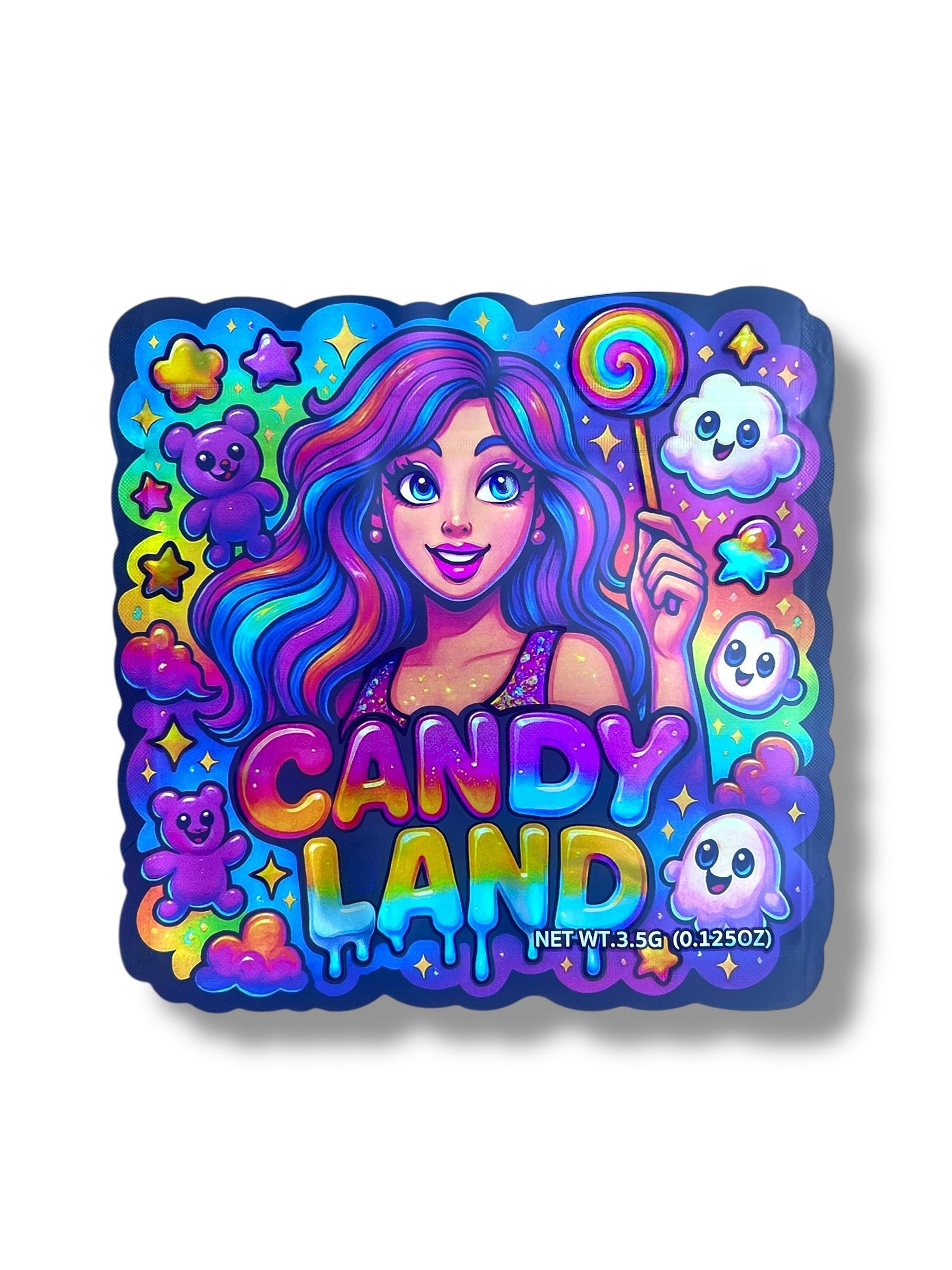 Candy Land Mylar Bag 3.5g shape bag