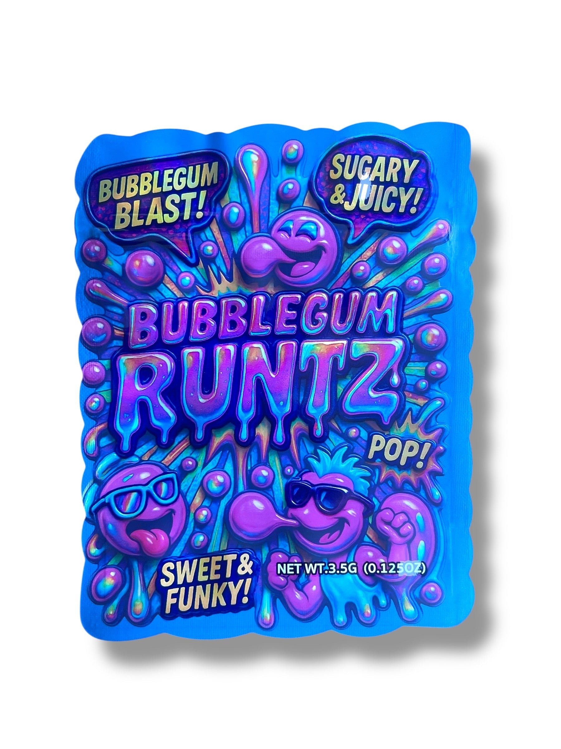 Bubblegum Runtz Mylar Bag 3.5g - shape bags