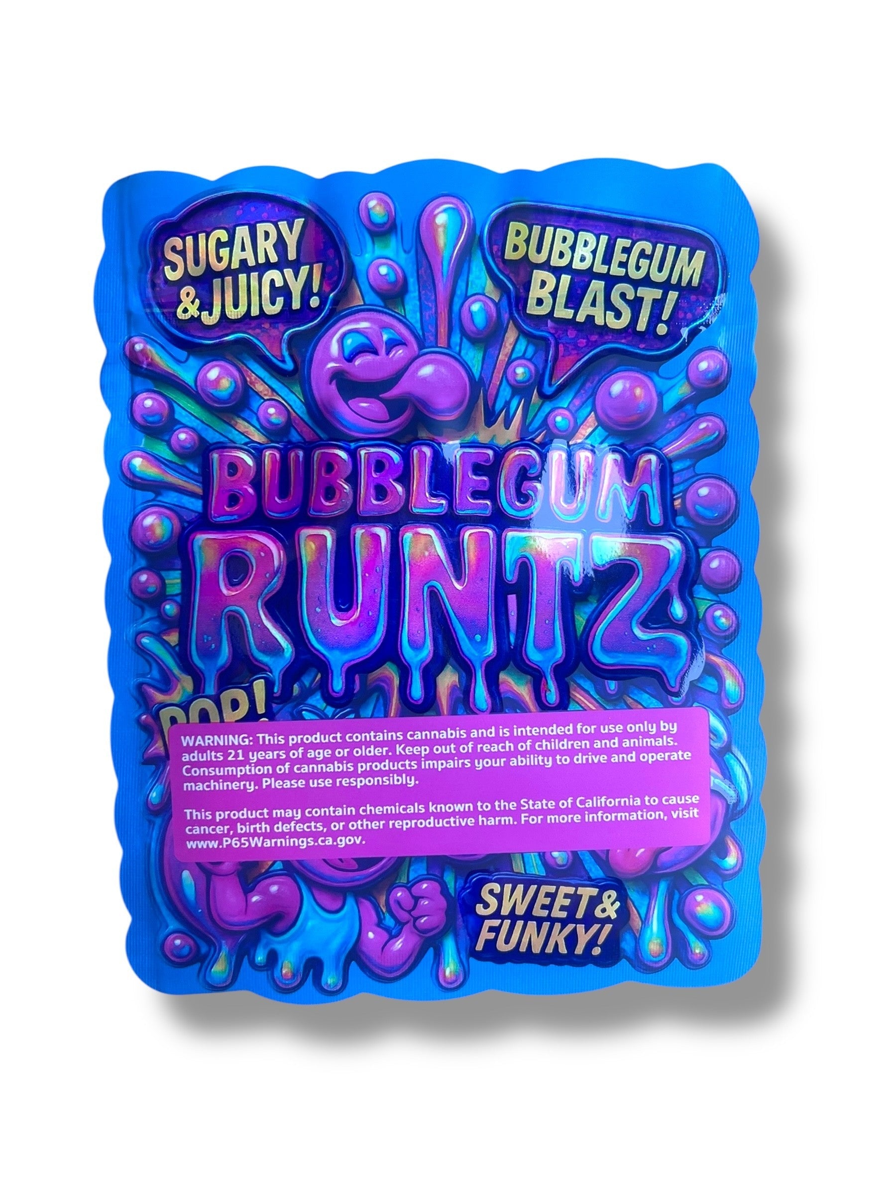 Bubblegum Runtz Mylar Bag 3.5g - shape bags