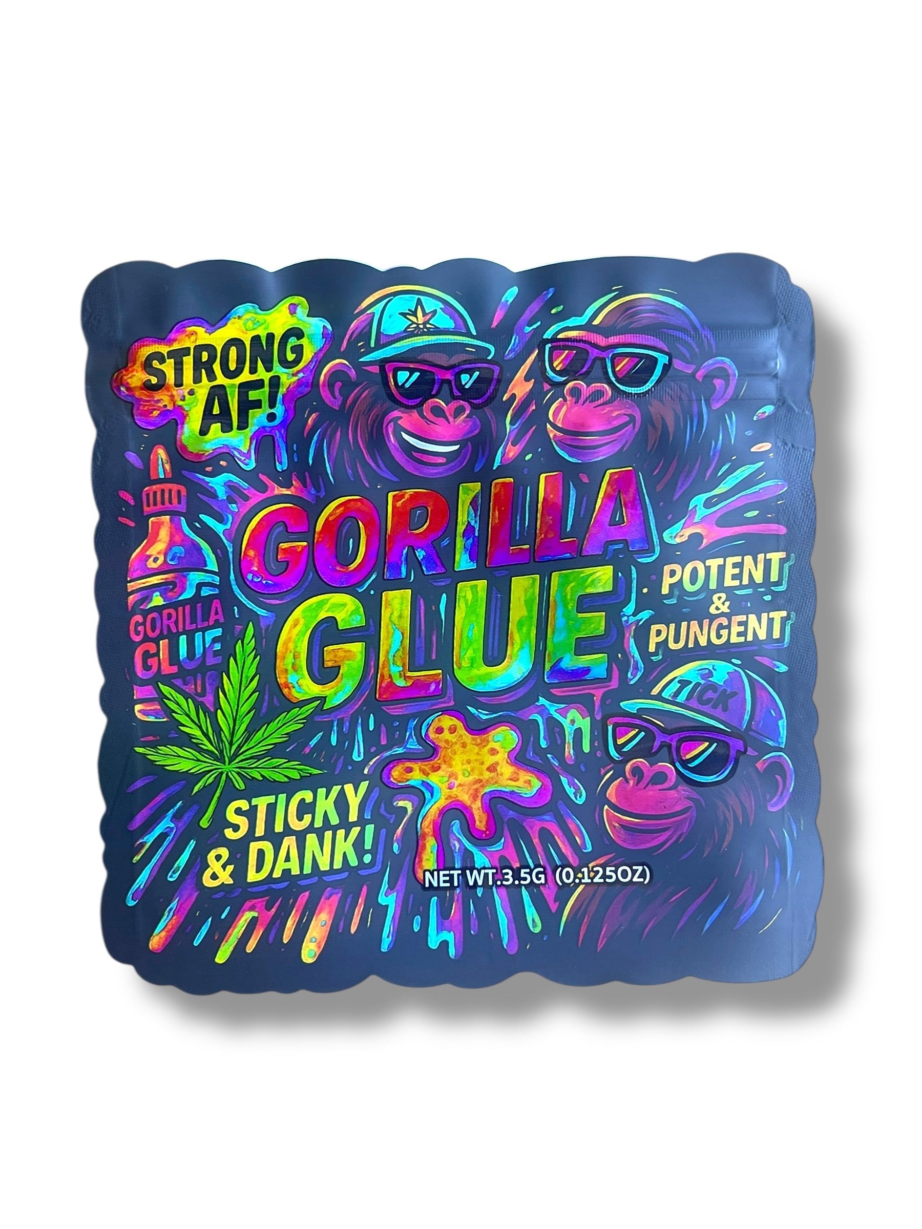 Gorilla Glue Mylar Bag 3.5g - shape bags