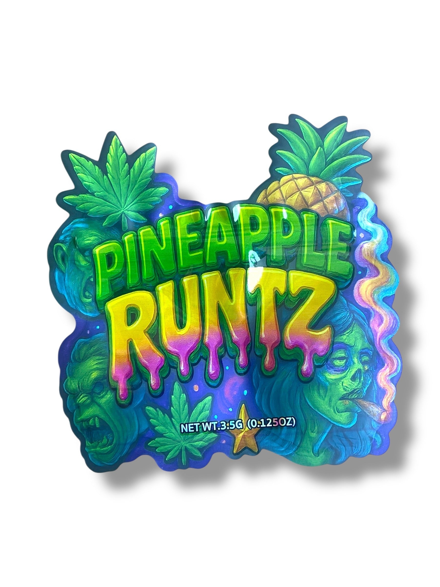 Pineapple Runtz Mylar Bag 3.5g shape bags