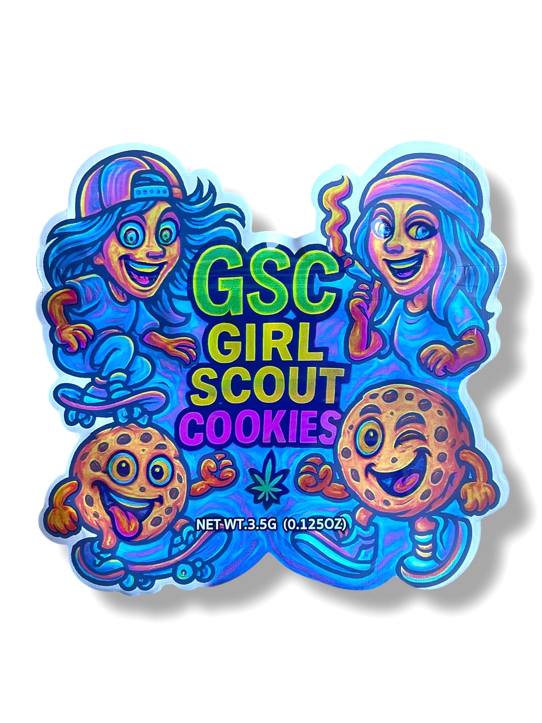 GSC Girl Scout Cookies Mylar Bag 3.5g shape bags