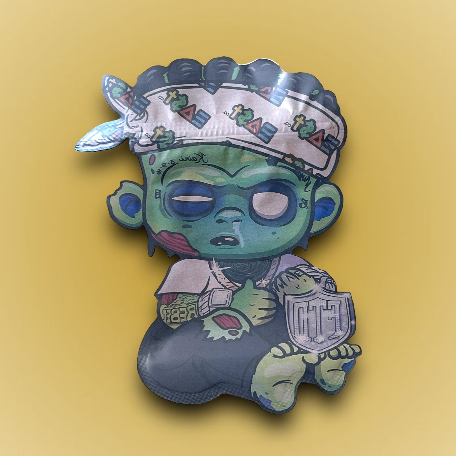 Rebel FTD East 3.5g Mylar Bag Holographic