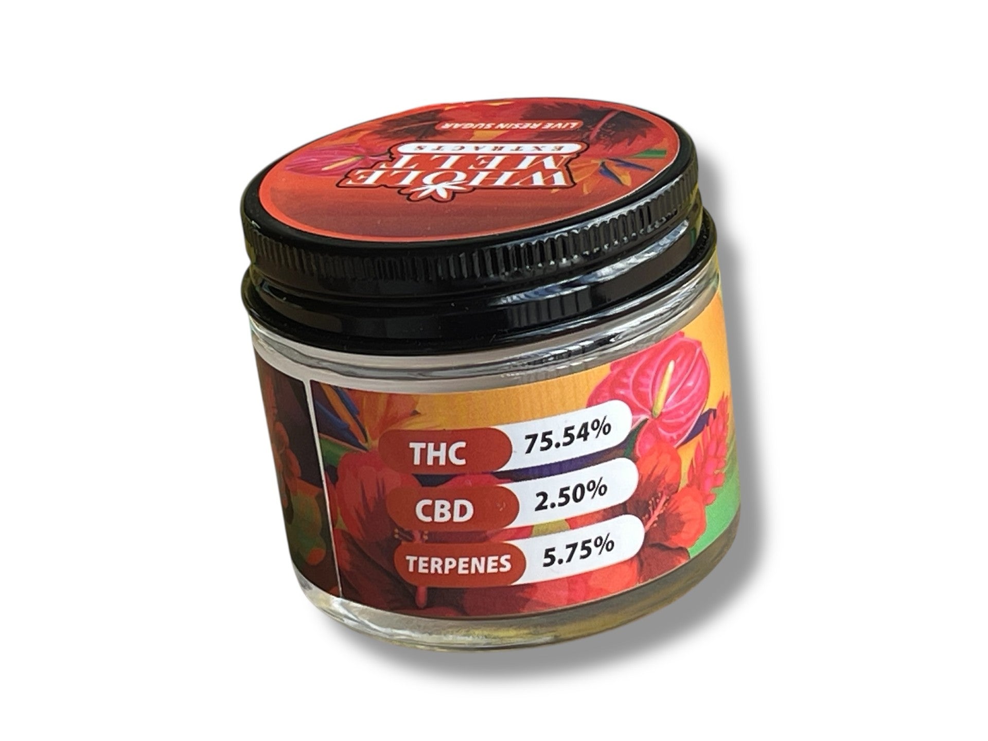 Whole Melt Tropical 1oz Glass Jars - Varity Pack 16 Strains in box Empty Jars