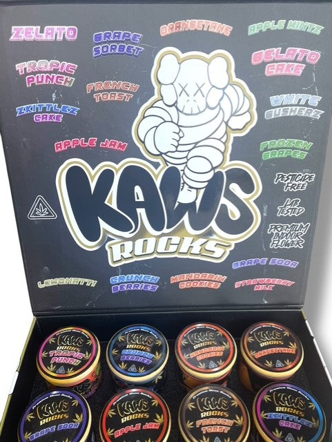 Kawz Exotic Edition Moon Rocks 1oz Glass Jars - Varity Pack 16 Strains in box Empty Jars (Copy)