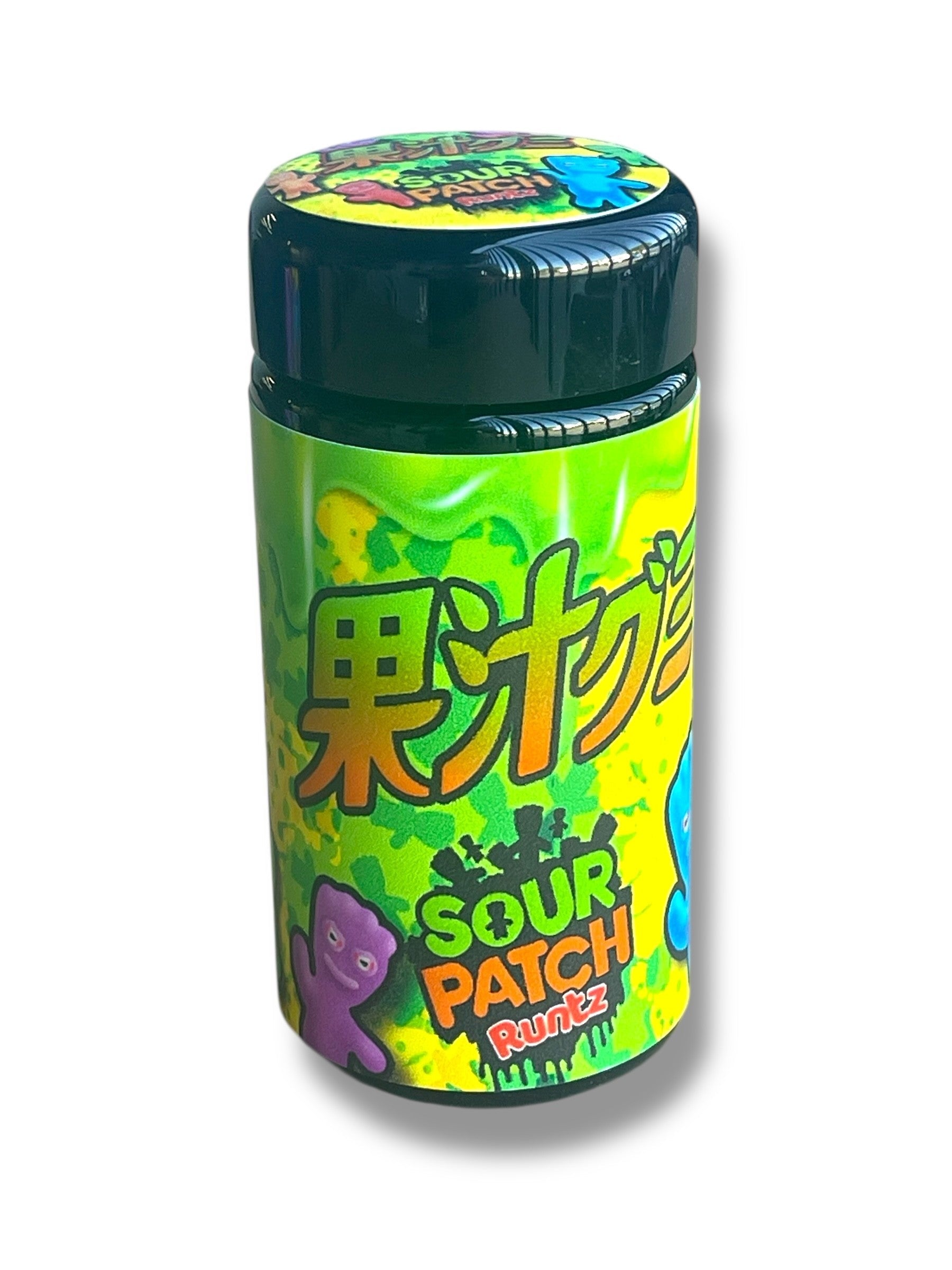 100 ML Black UV Miron glass jars 3.5g-7g Sour Patch Runtz