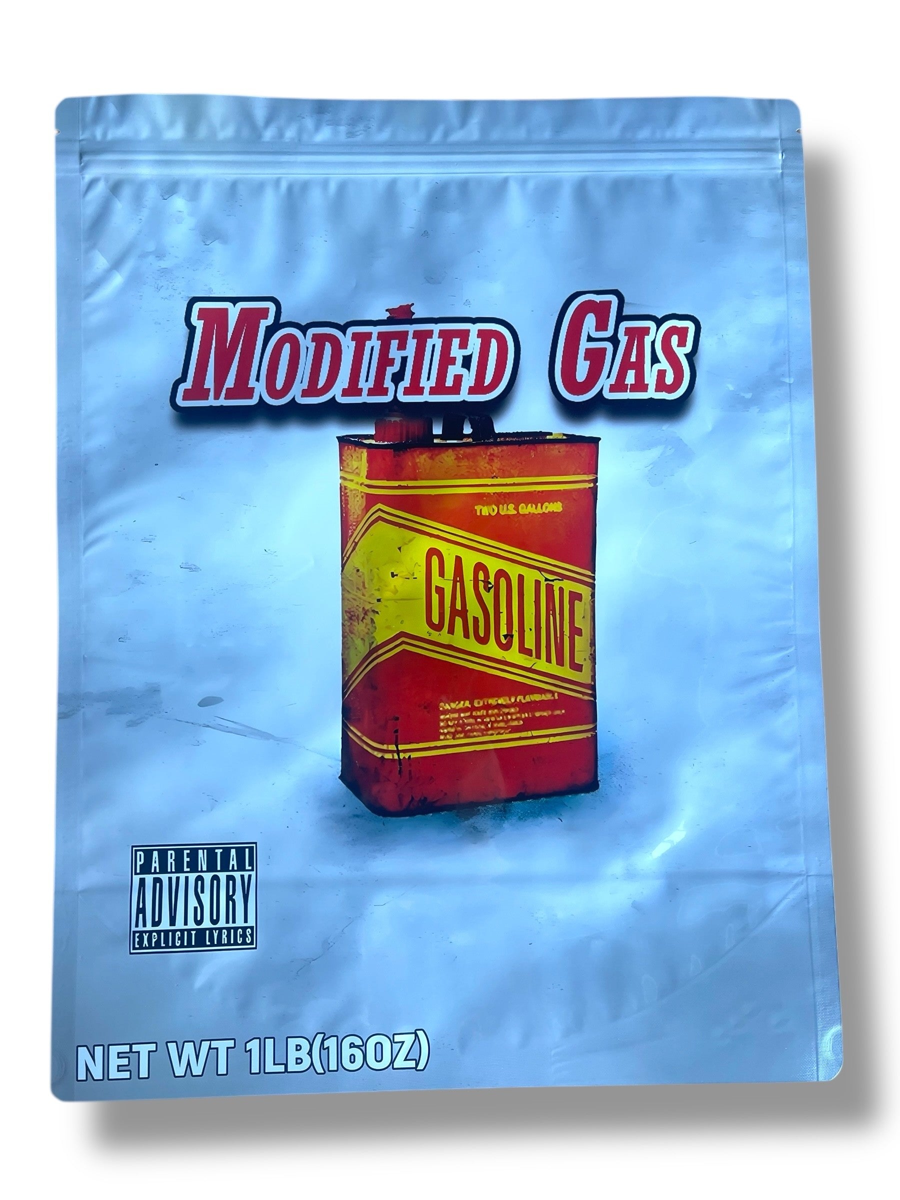 Gasoline Modified Gas Mylar Bag (Large) 1 LBS - 16OZ (454g)