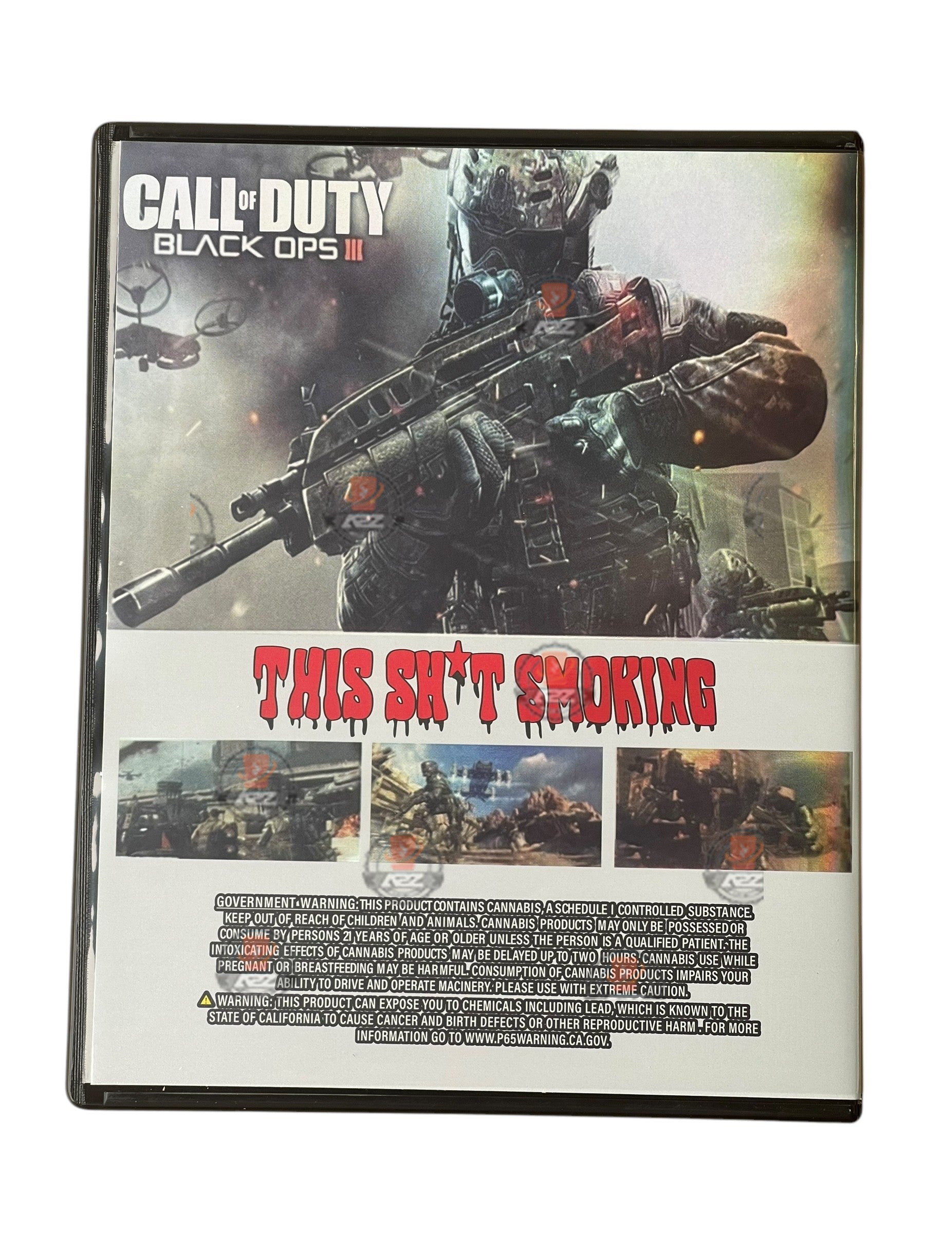 Call Of Duty Black Ops CD Cases with Mylar bags 3.5g