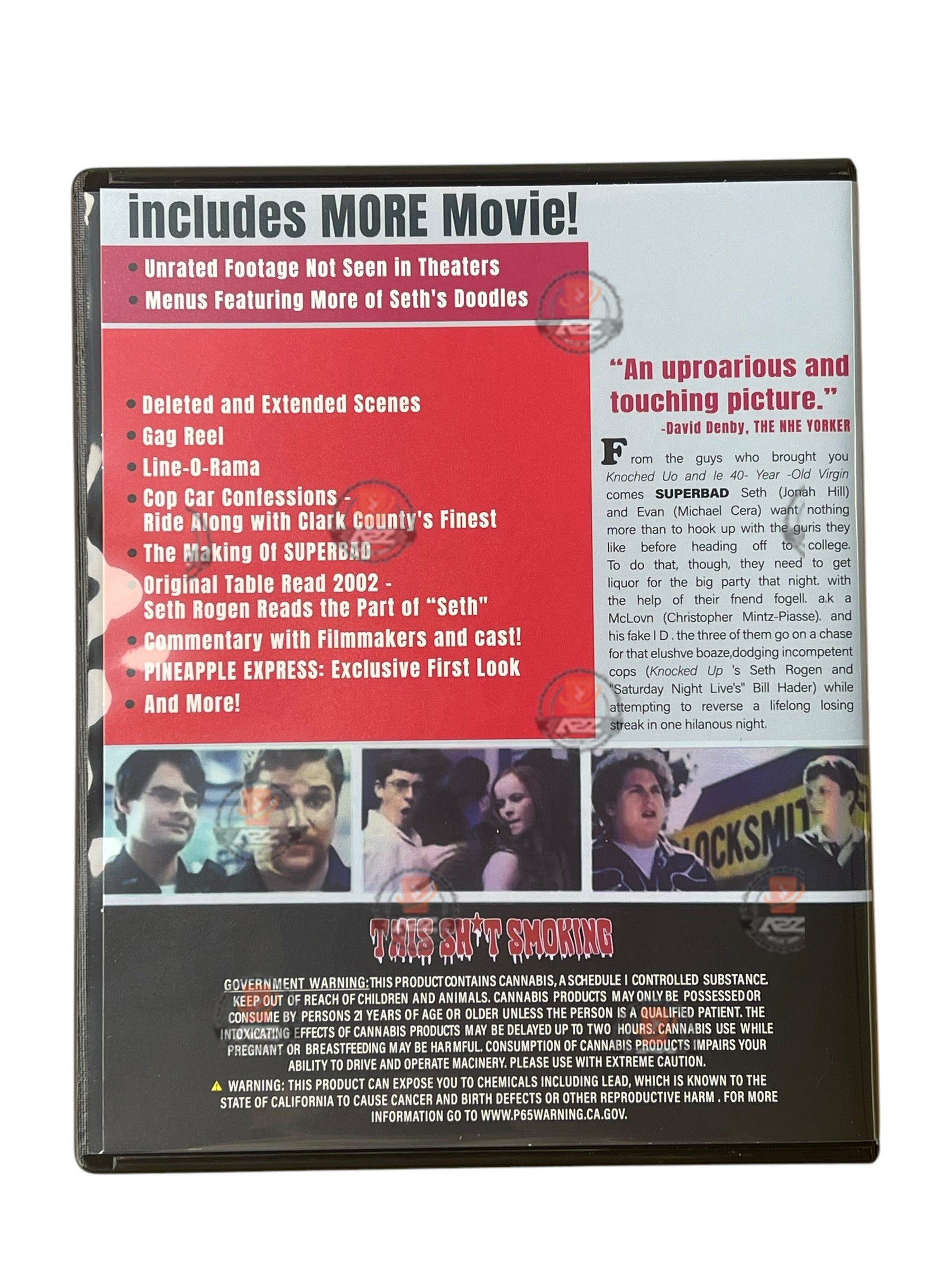 Superbad CD Cases with Mylar bags 3.5g