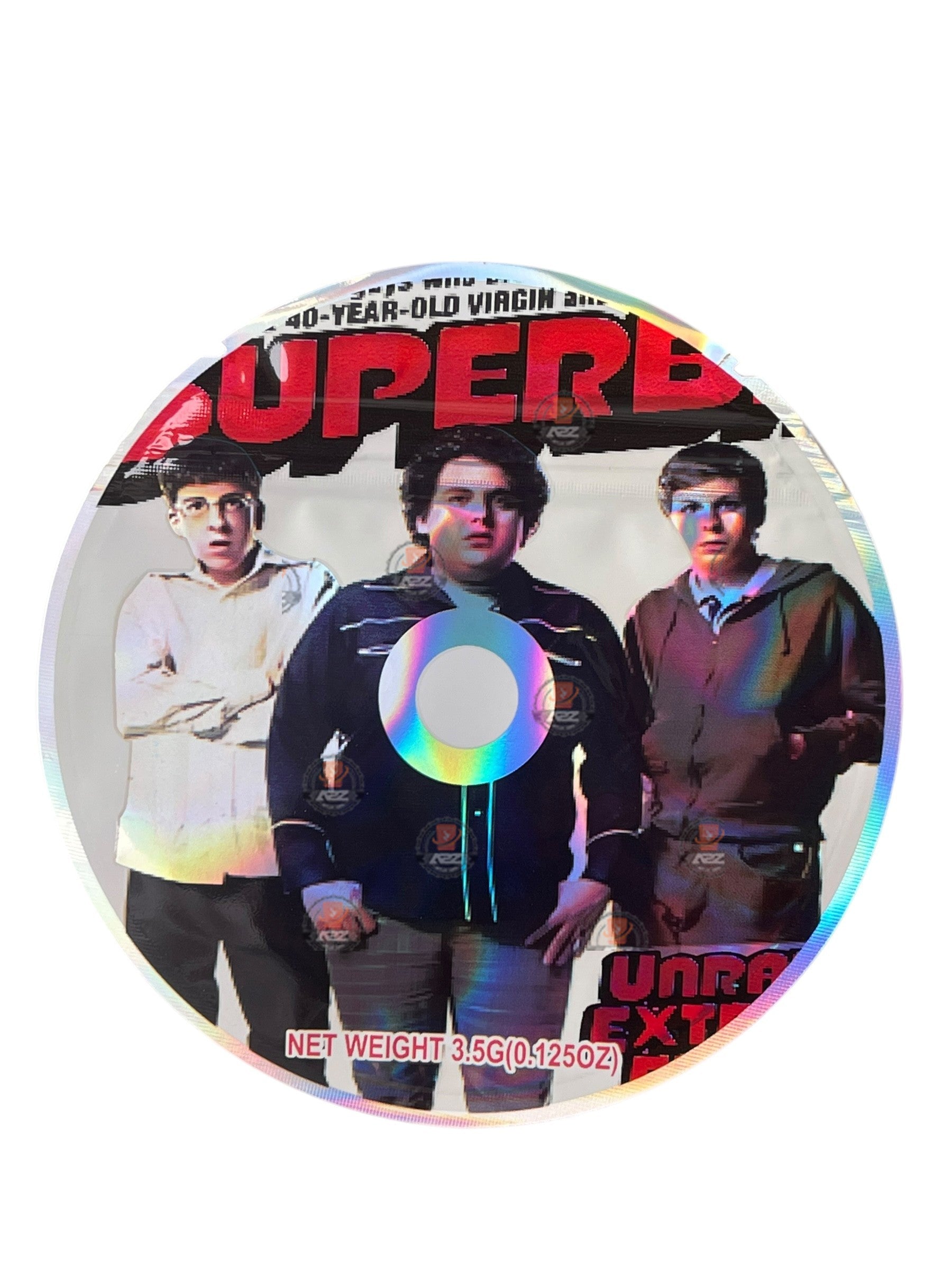 Superbad CD Cases with Mylar bags 3.5g
