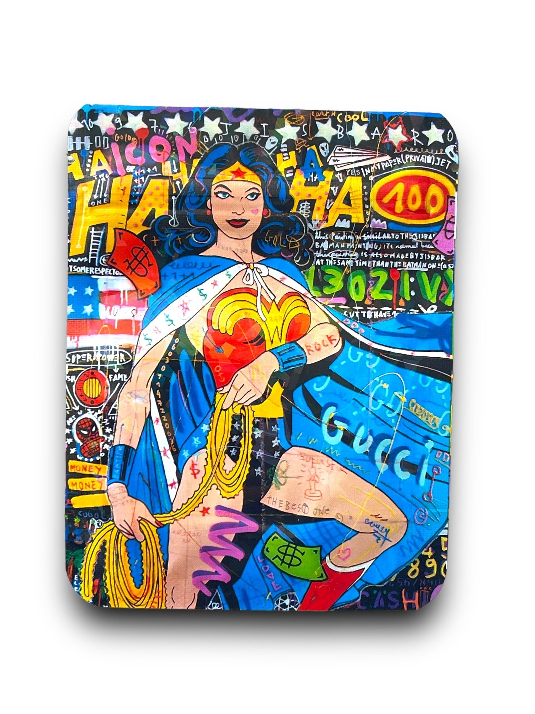 Wonder Woman 3.5G Mylar Bags Holographic Gucci