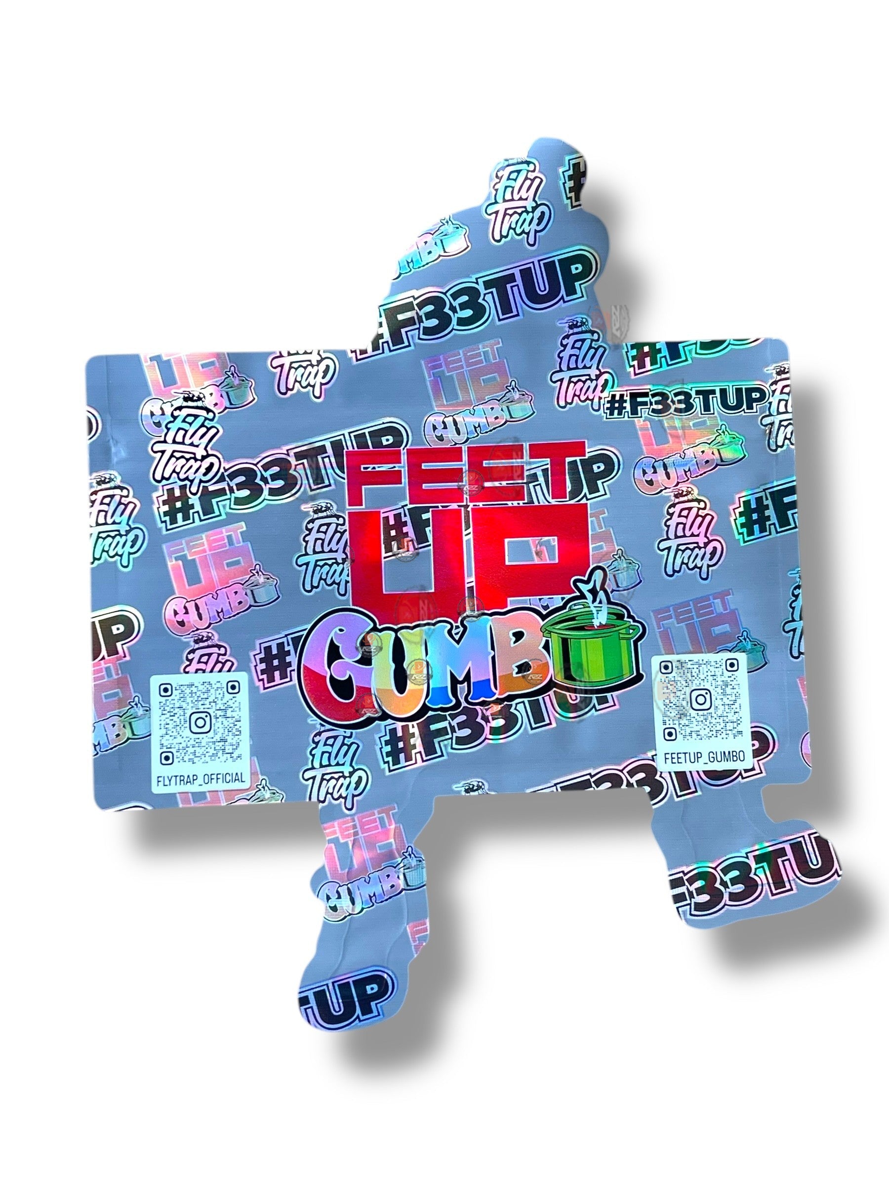 Gumbo Feet Up 2 Pac Bag 3.5g shape bag Fly trap