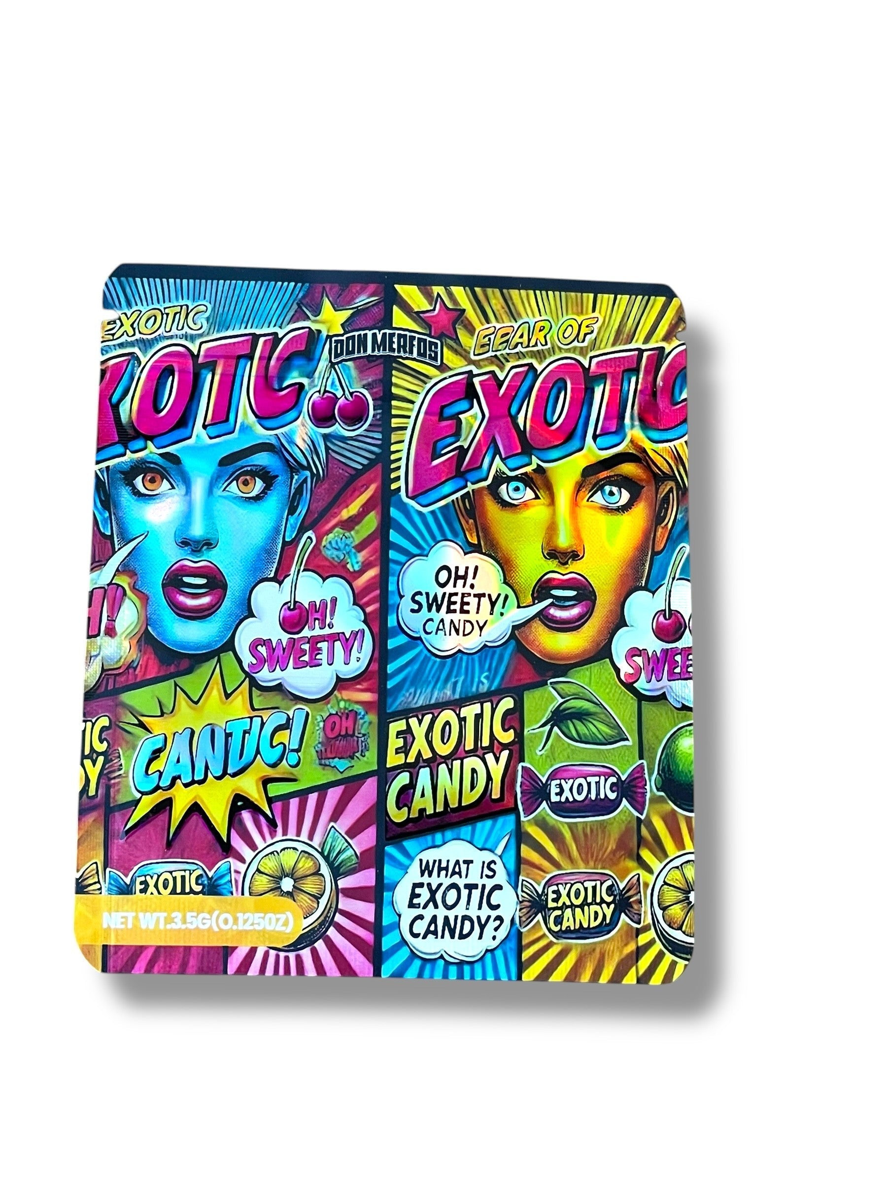Exotic Candy 3D Box and Bags 3.5g Box Packaging Holographic