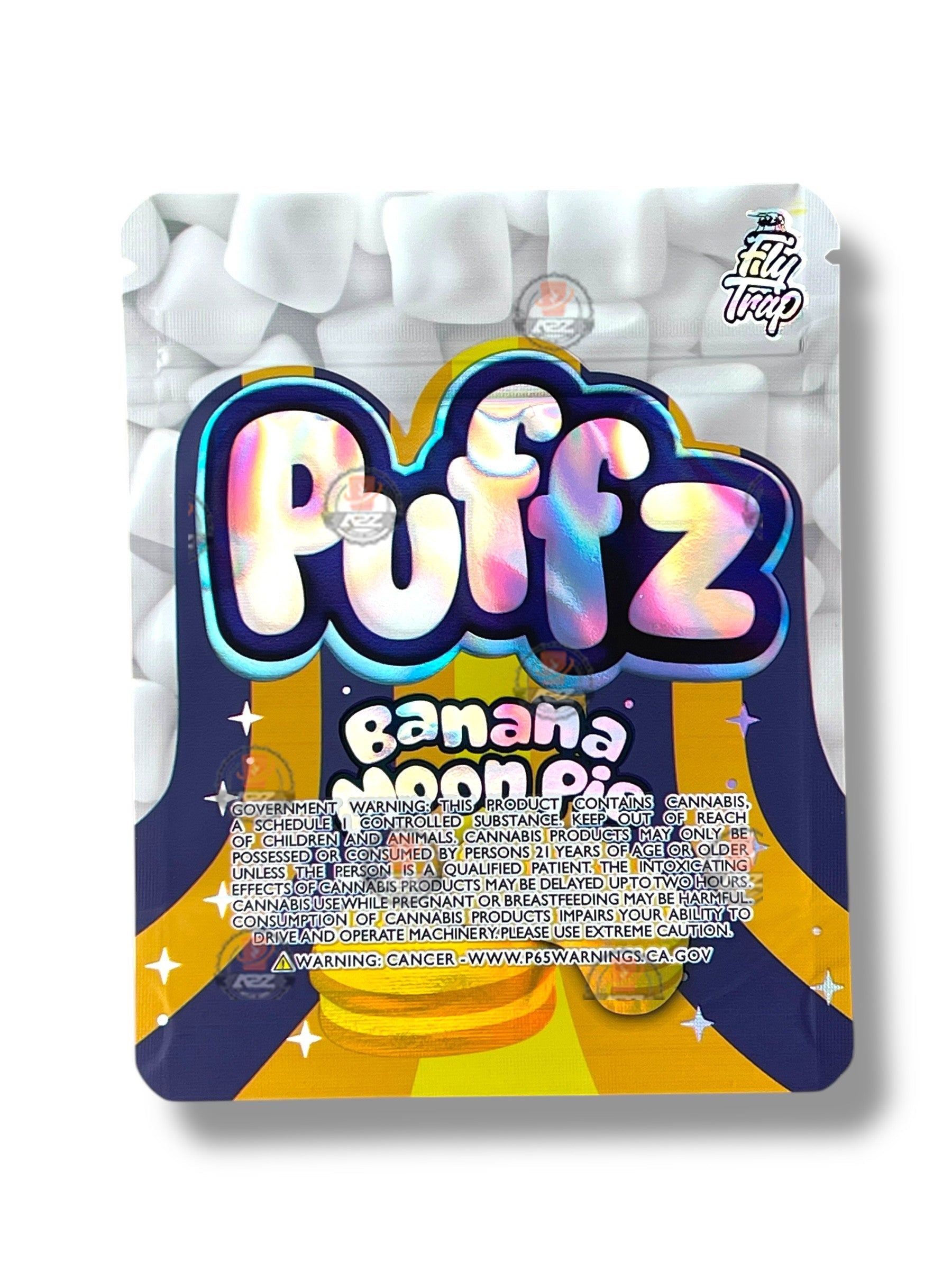 Puffz Banana Moon Pie Mylar Bag 3.5g Fly Trap