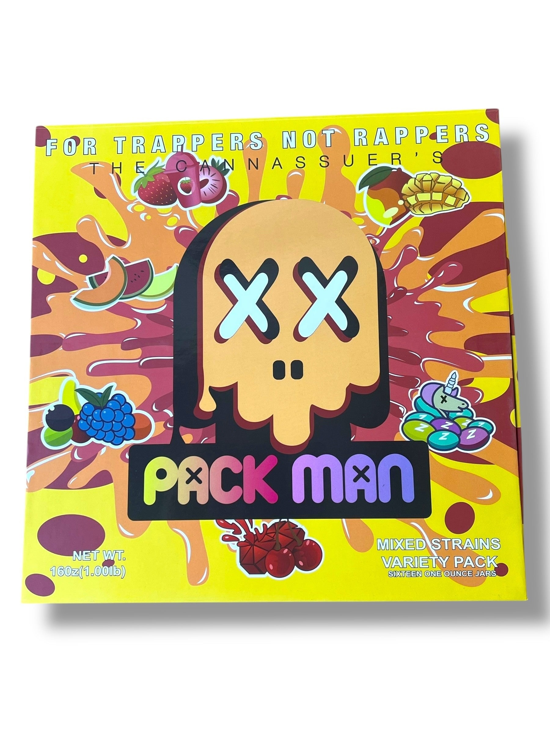 Pack Man Variety Pack 16-1oz Jars in a box Live Resin (wax)