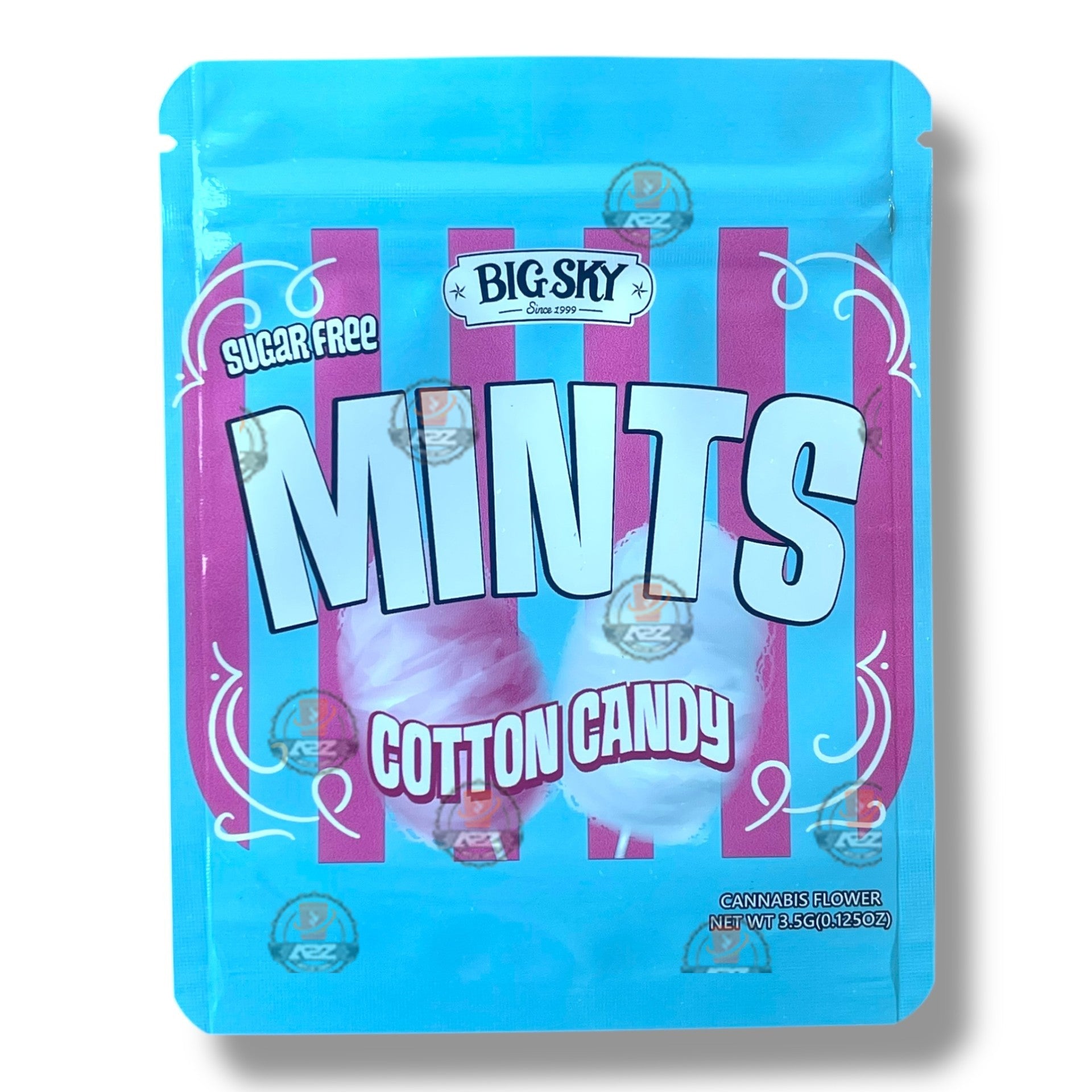 Mints Cotton Candy 3.5g Mylar Bag- Packaging Only Fun Size
