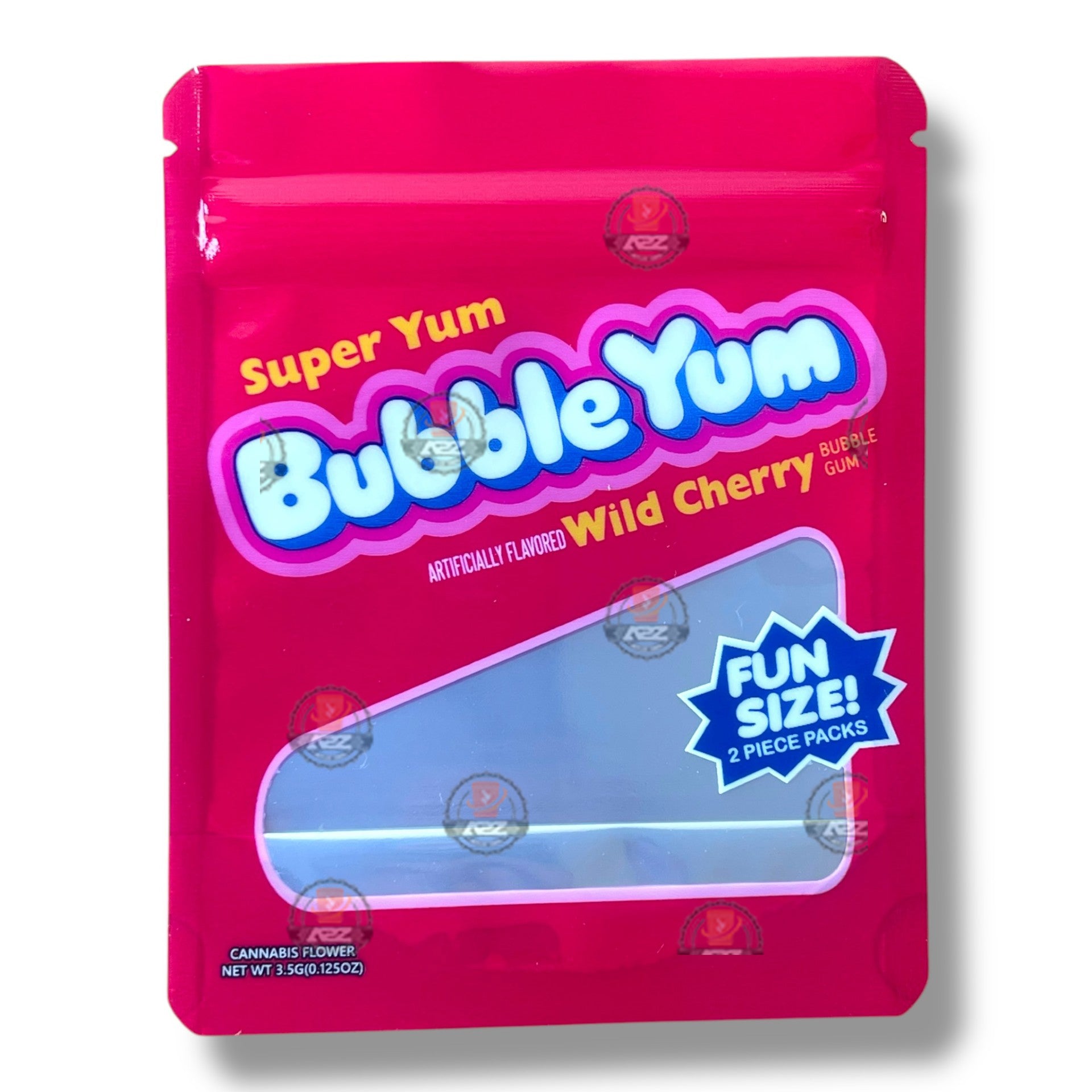 Bubble Yum Wild Cherry 3.5g Mylar Bag- Packaging Only Fun Size