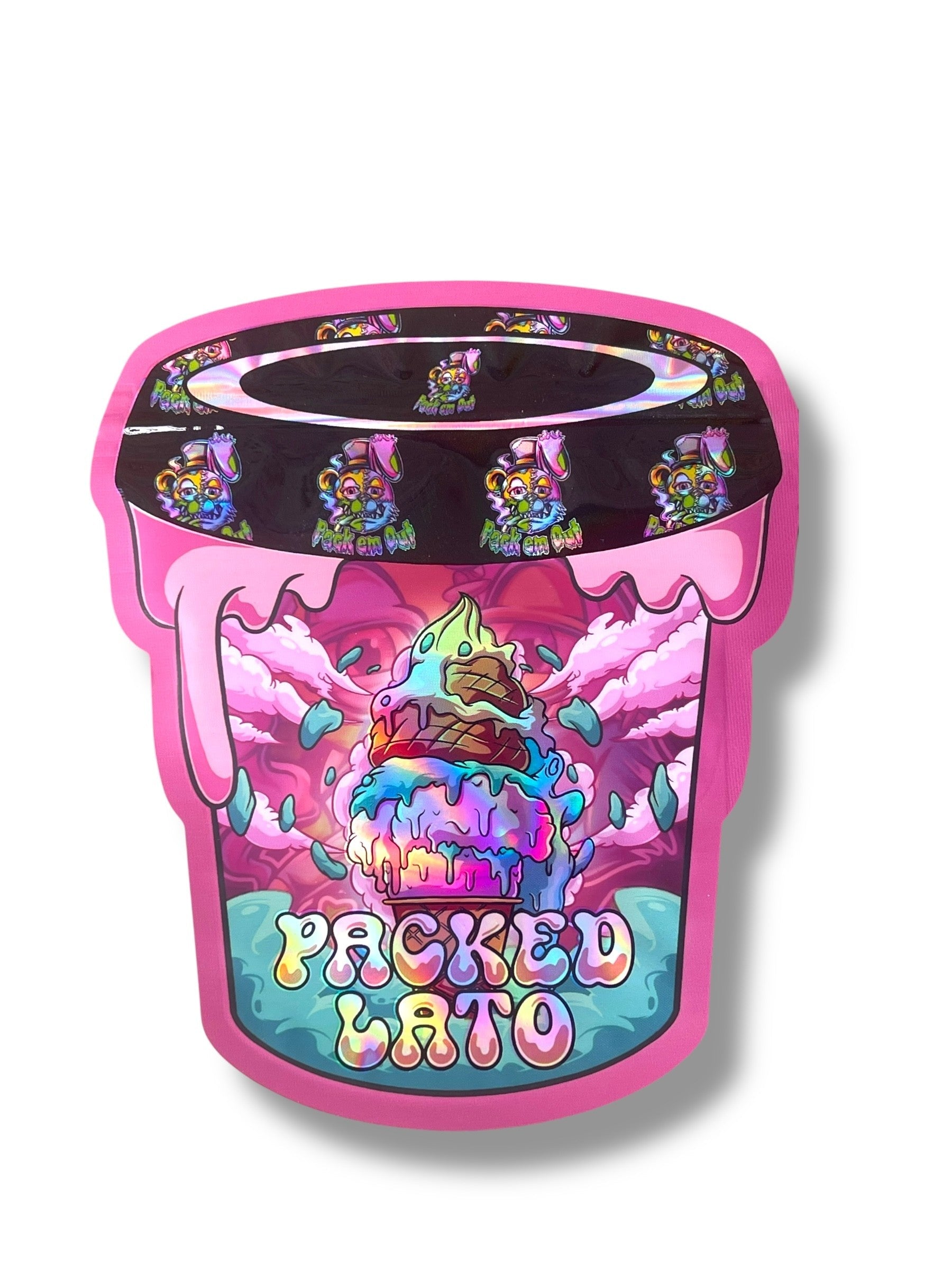 Packed Lato Mylar Bag 3.5g shape bag